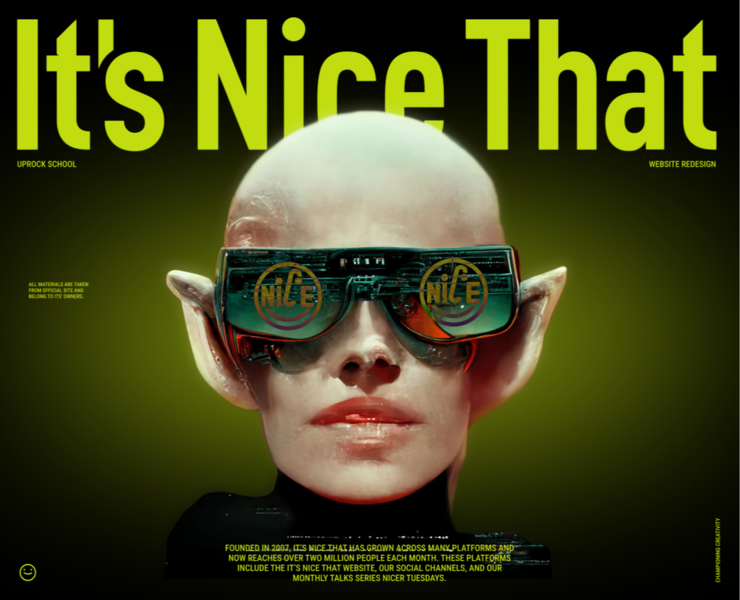 It's Nice That redesign — Интерфейсы на Dprofile