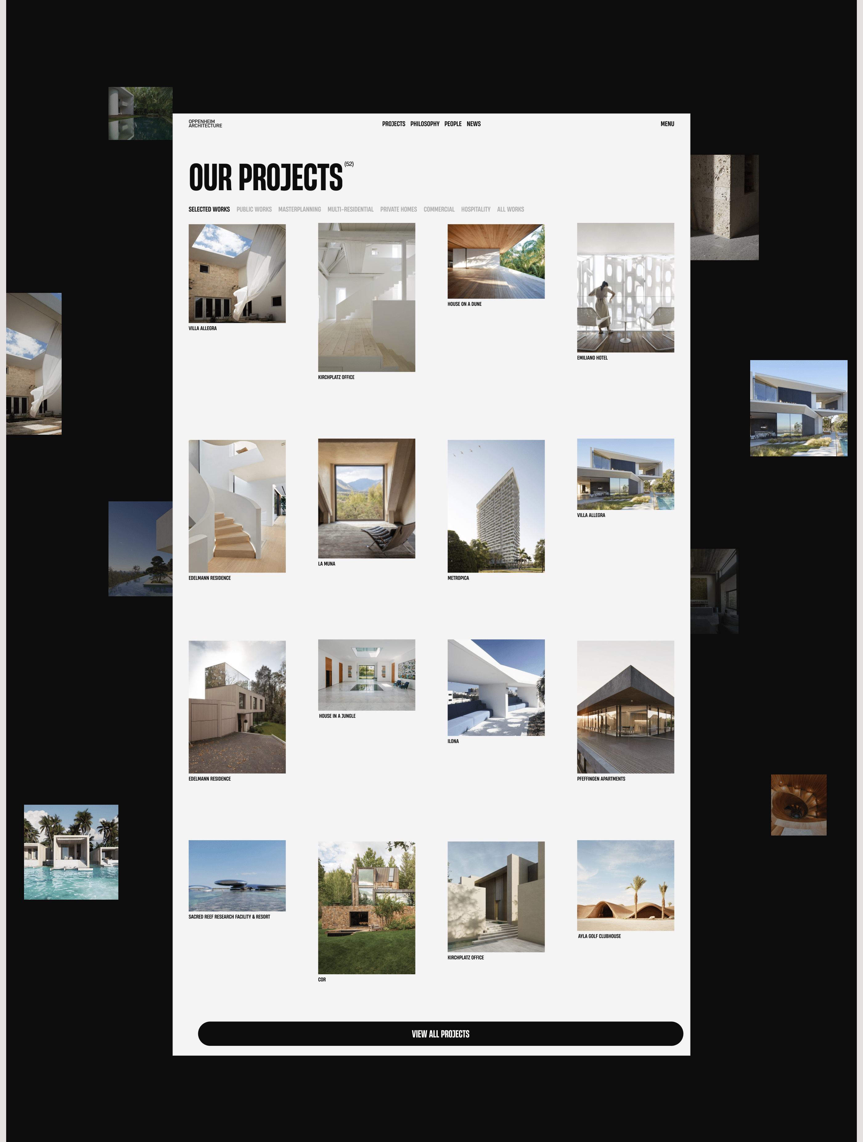 Oppenheim Architecture site — Изображение №6 — Интерфейсы на Dprofile