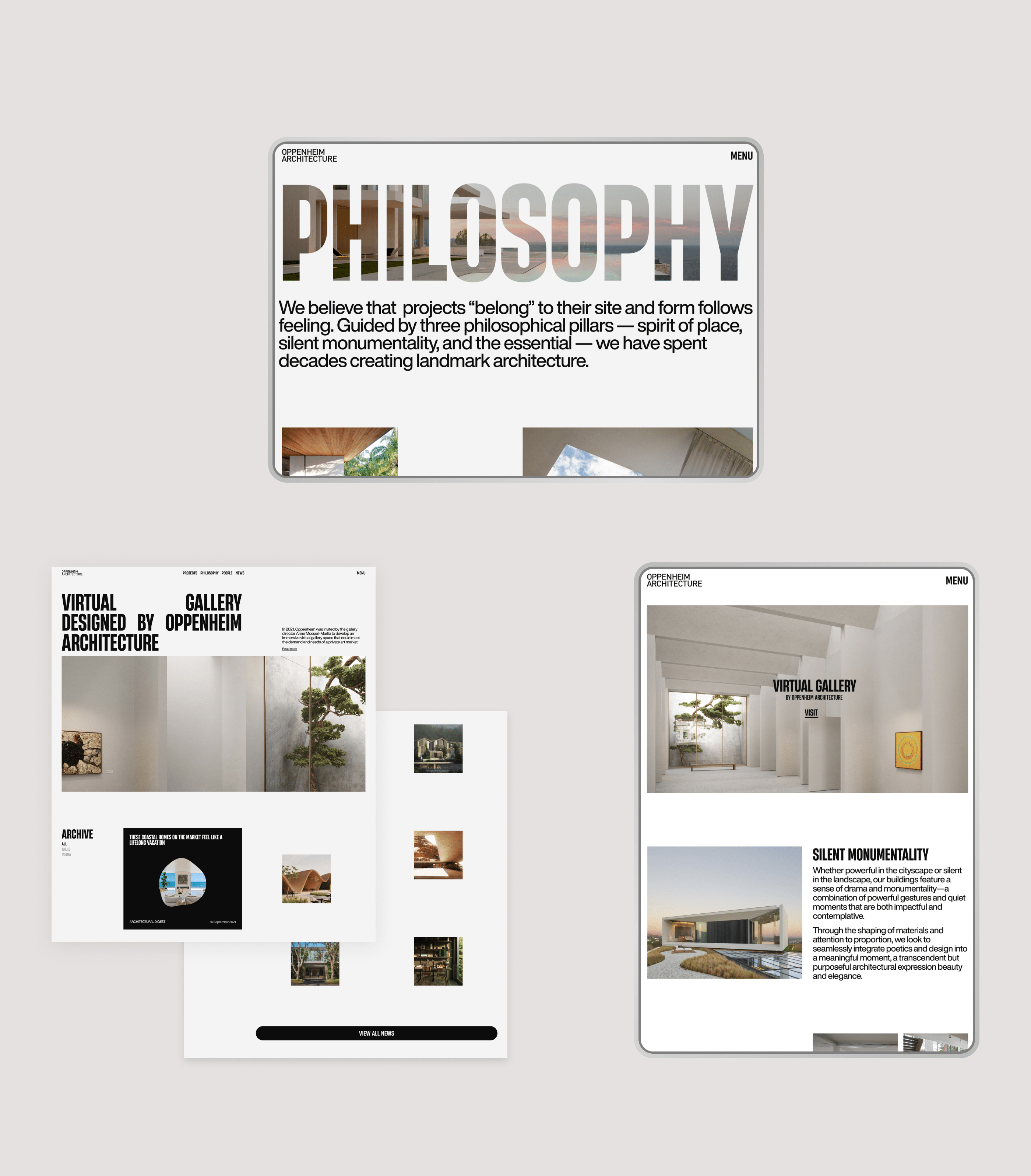 Oppenheim Architecture site — Изображение №11 — Интерфейсы на Dprofile