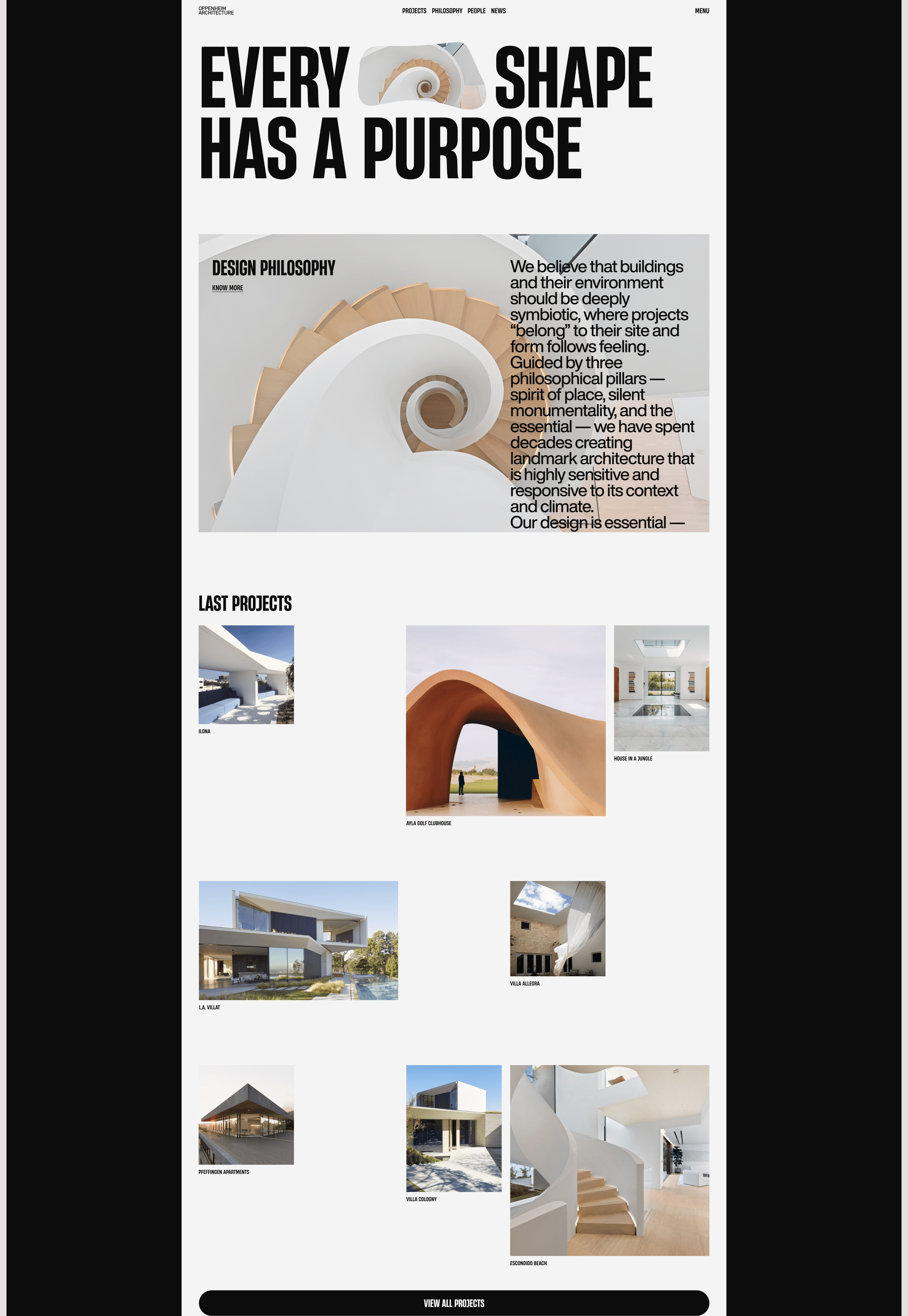 Oppenheim Architecture site — Изображение №3 — Интерфейсы на Dprofile
