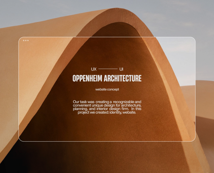 Oppenheim Architecture site — Интерфейсы на Dprofile