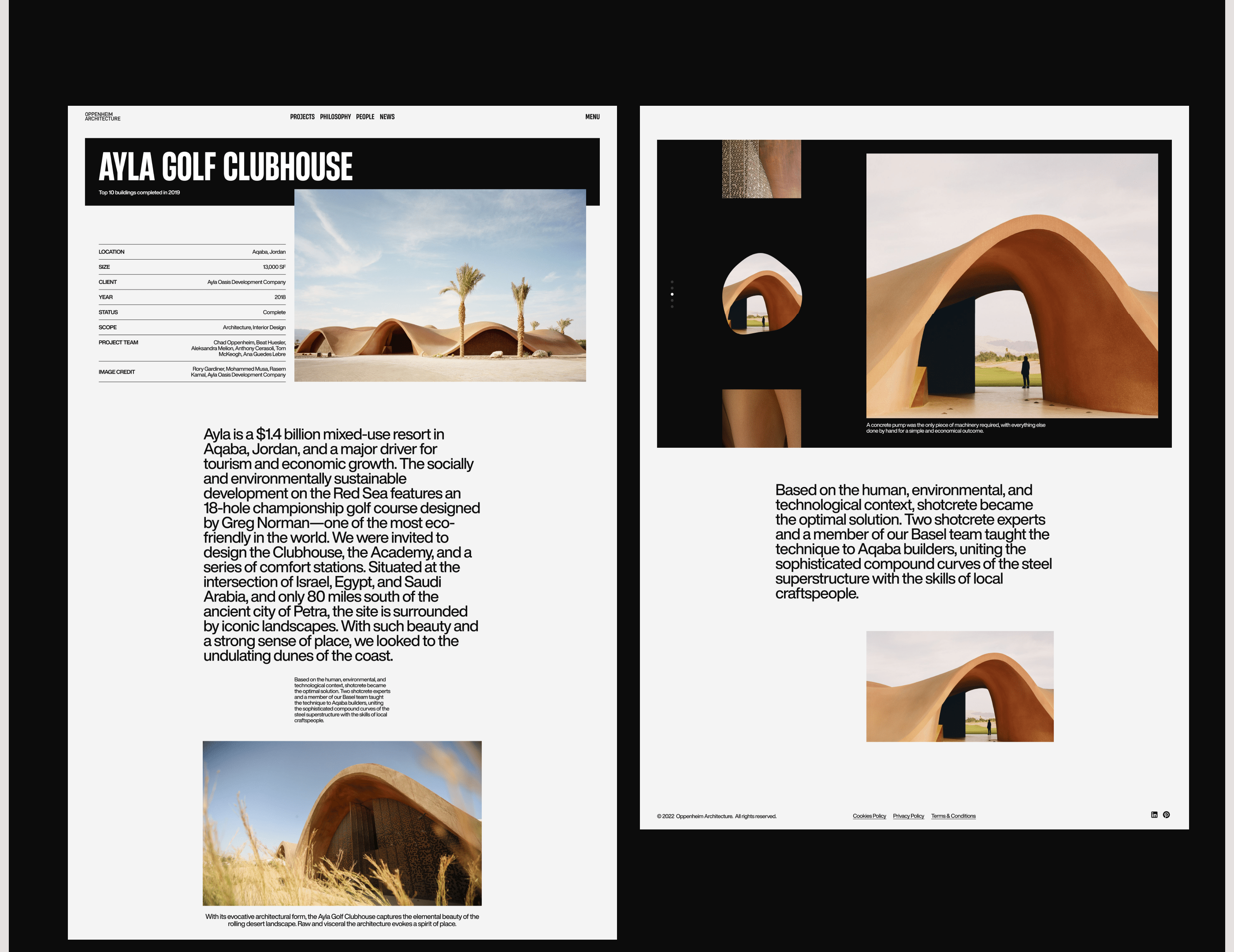 Oppenheim Architecture site — Изображение №8 — Интерфейсы на Dprofile