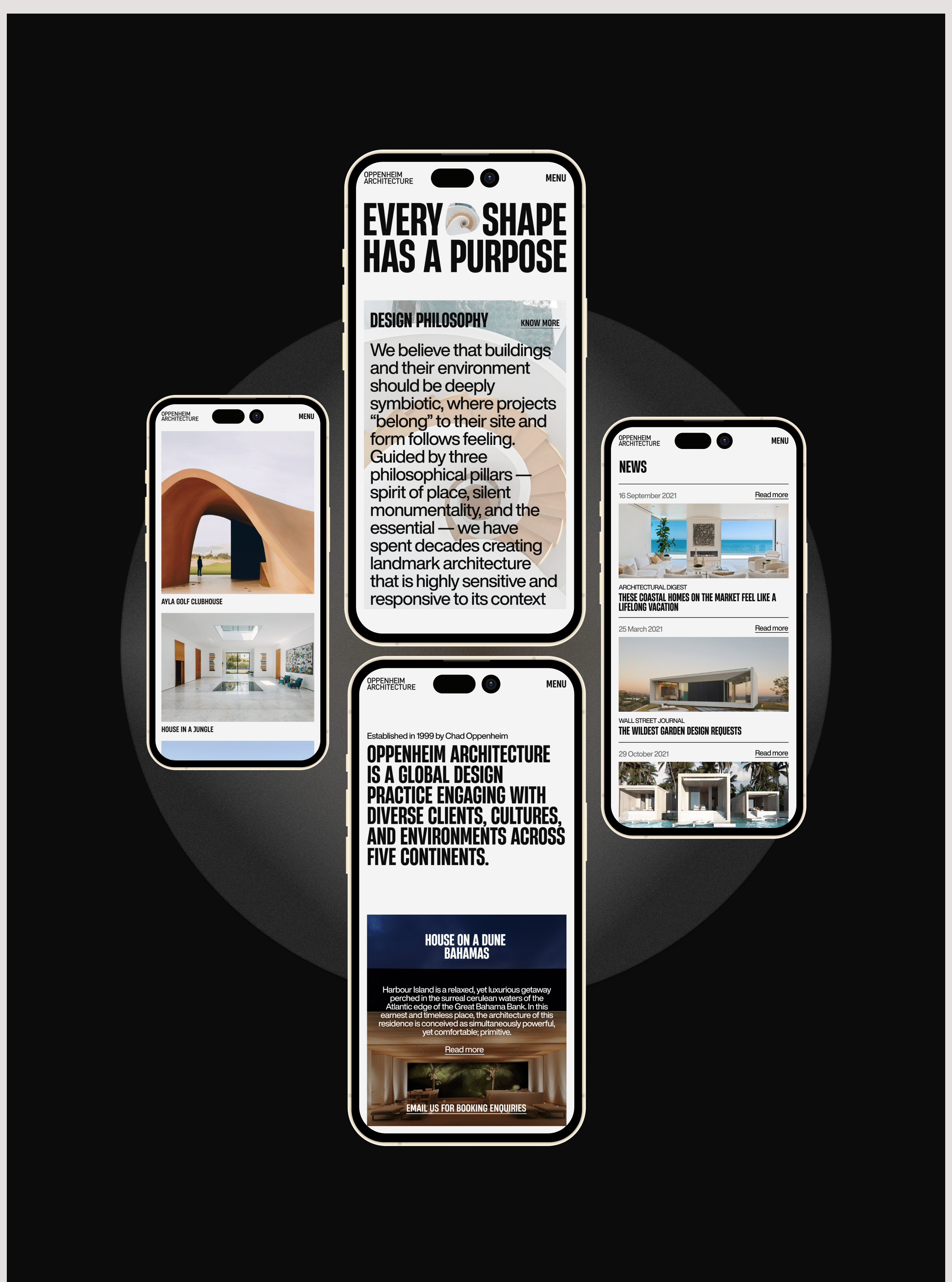 Oppenheim Architecture site — Изображение №2 — Интерфейсы на Dprofile