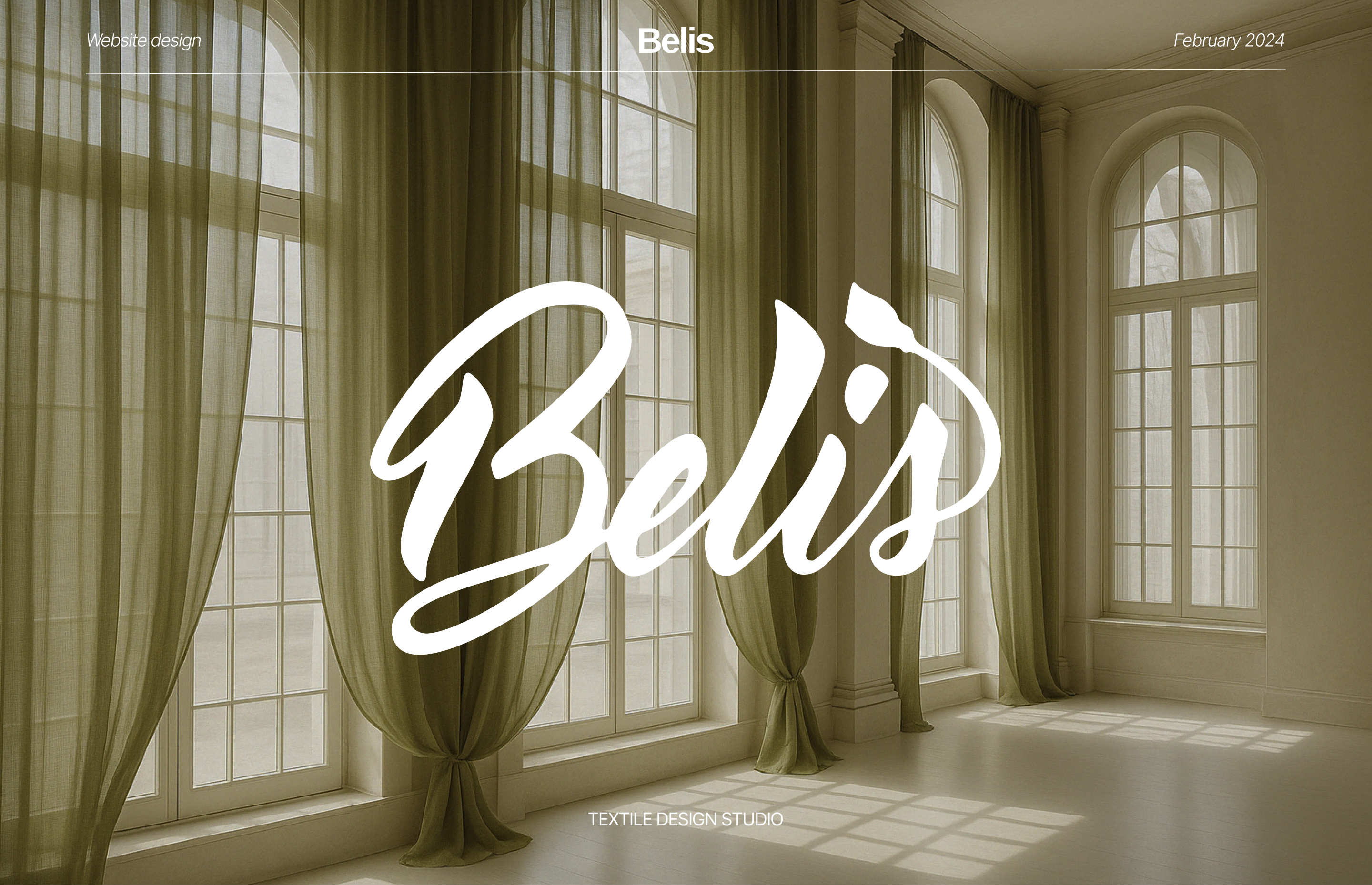 WEBSITE DESIGN FOR BELIS TEXTIL - STUDIO — Изображение №1 — Интерфейсы на Dprofile
