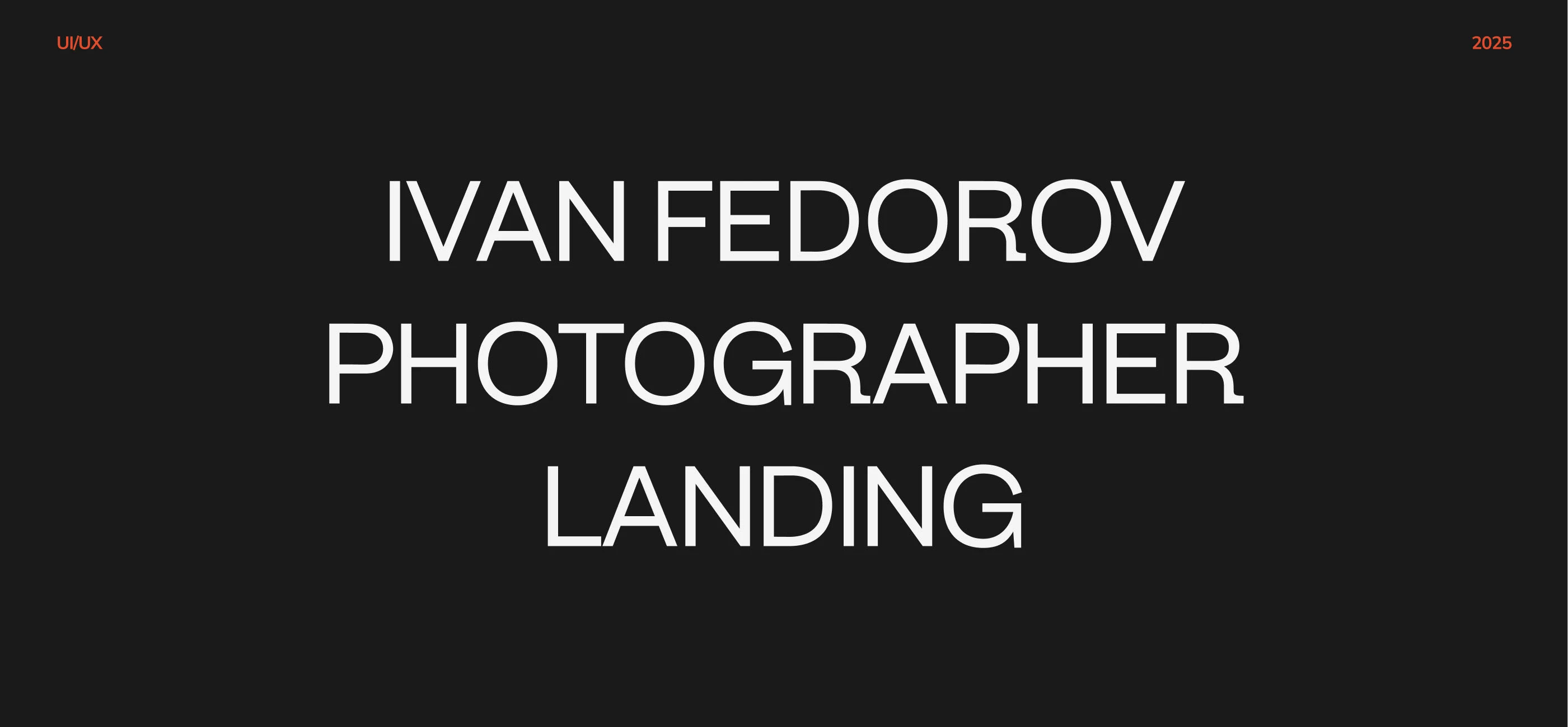 Сайт потфолио для фотографа — Изображение №1 — Интерфейсы на Dprofile