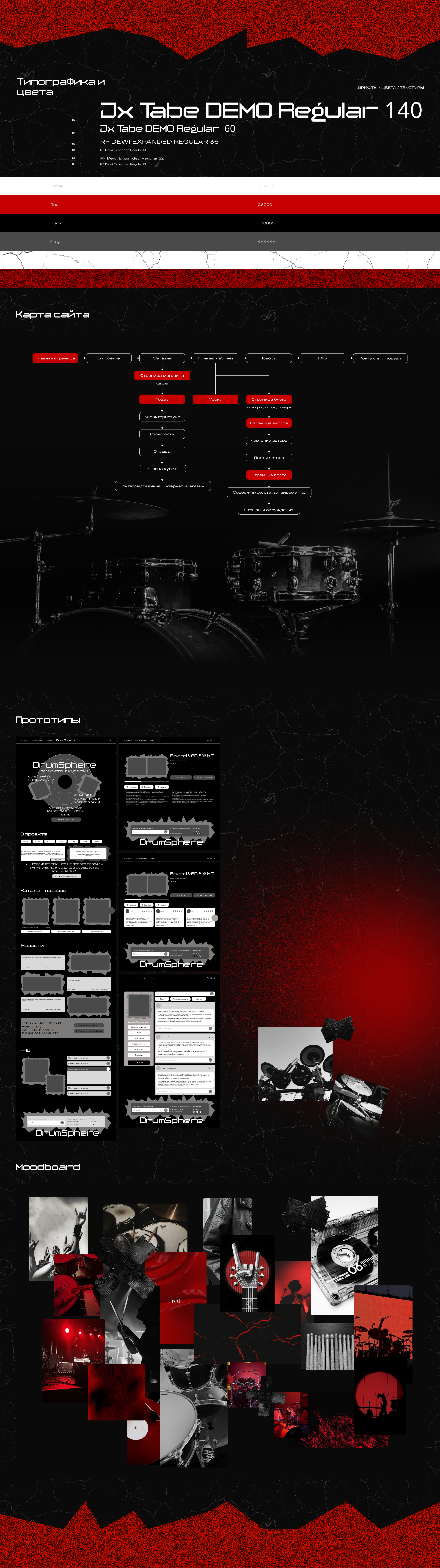 WEBSITE DRUM SET || UI/UX DESIGN — Изображение №3 — Интерфейсы на Dprofile