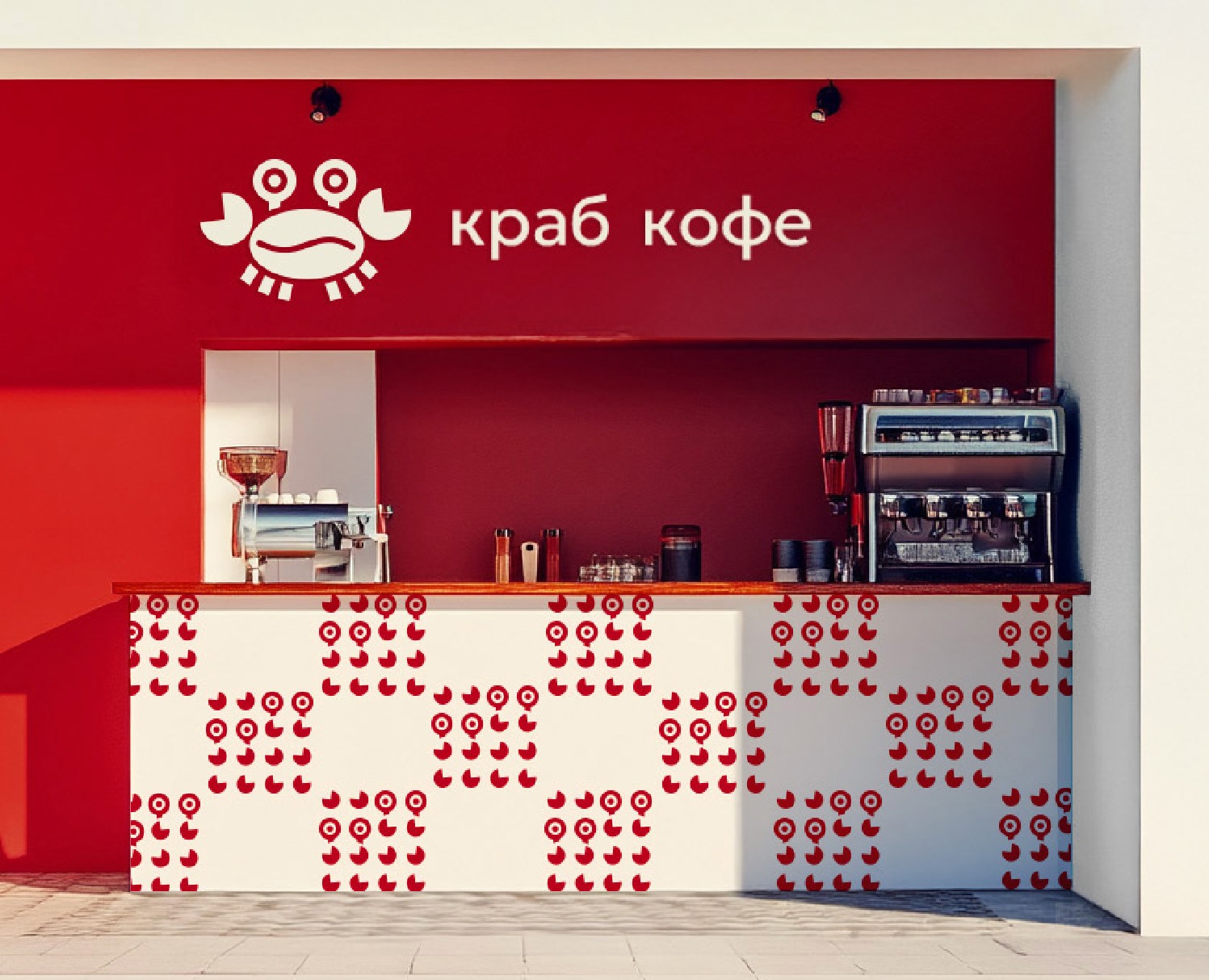Айдентика «Краб кофе» на Dprofile