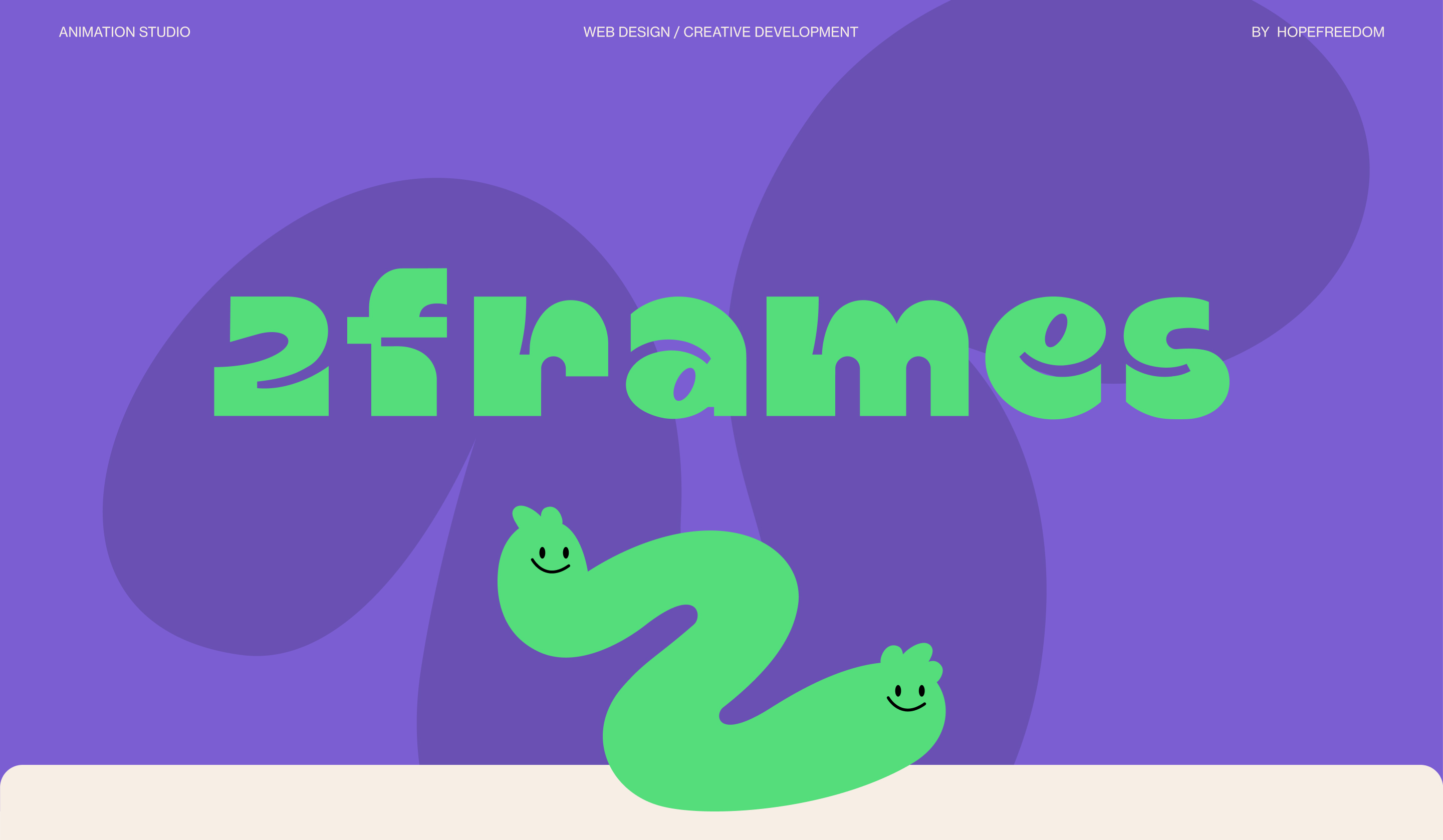 2Frames website — Изображение №1 — Интерфейсы, Анимация на Dprofile