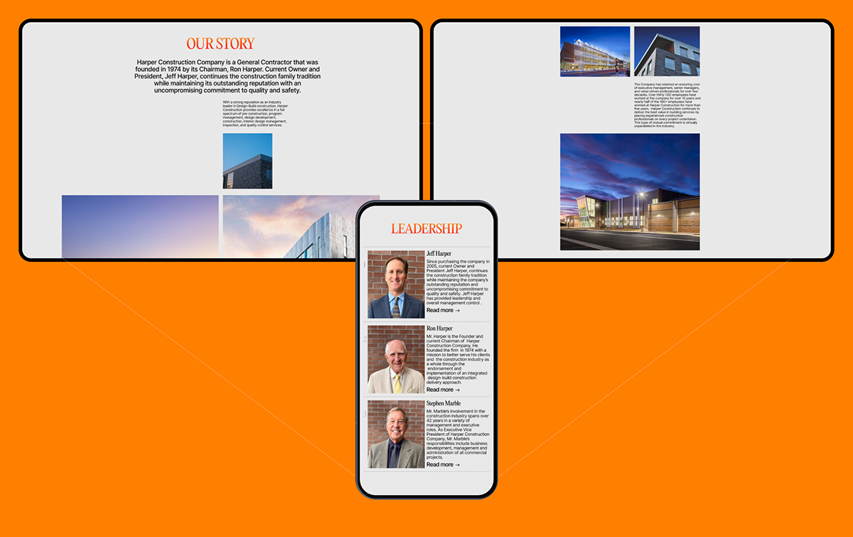 Harper Constraction Company — Изображение №8 — Интерфейсы на Dprofile