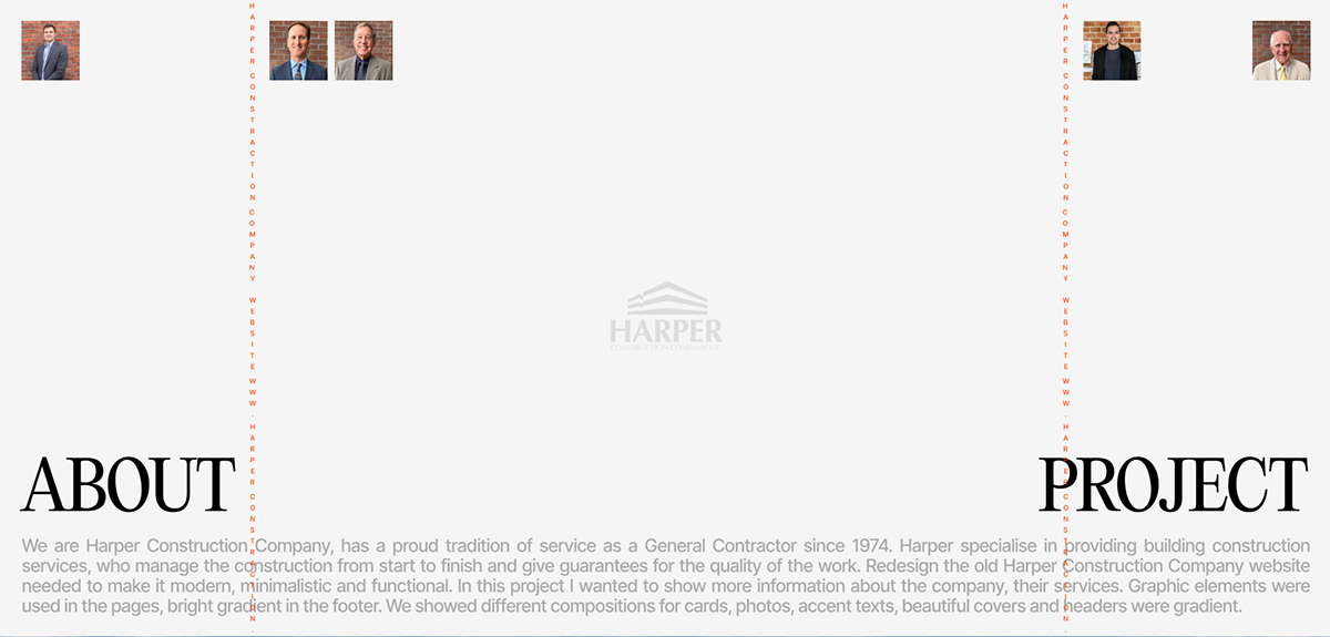 Harper Constraction Company — Изображение №2 — Интерфейсы на Dprofile