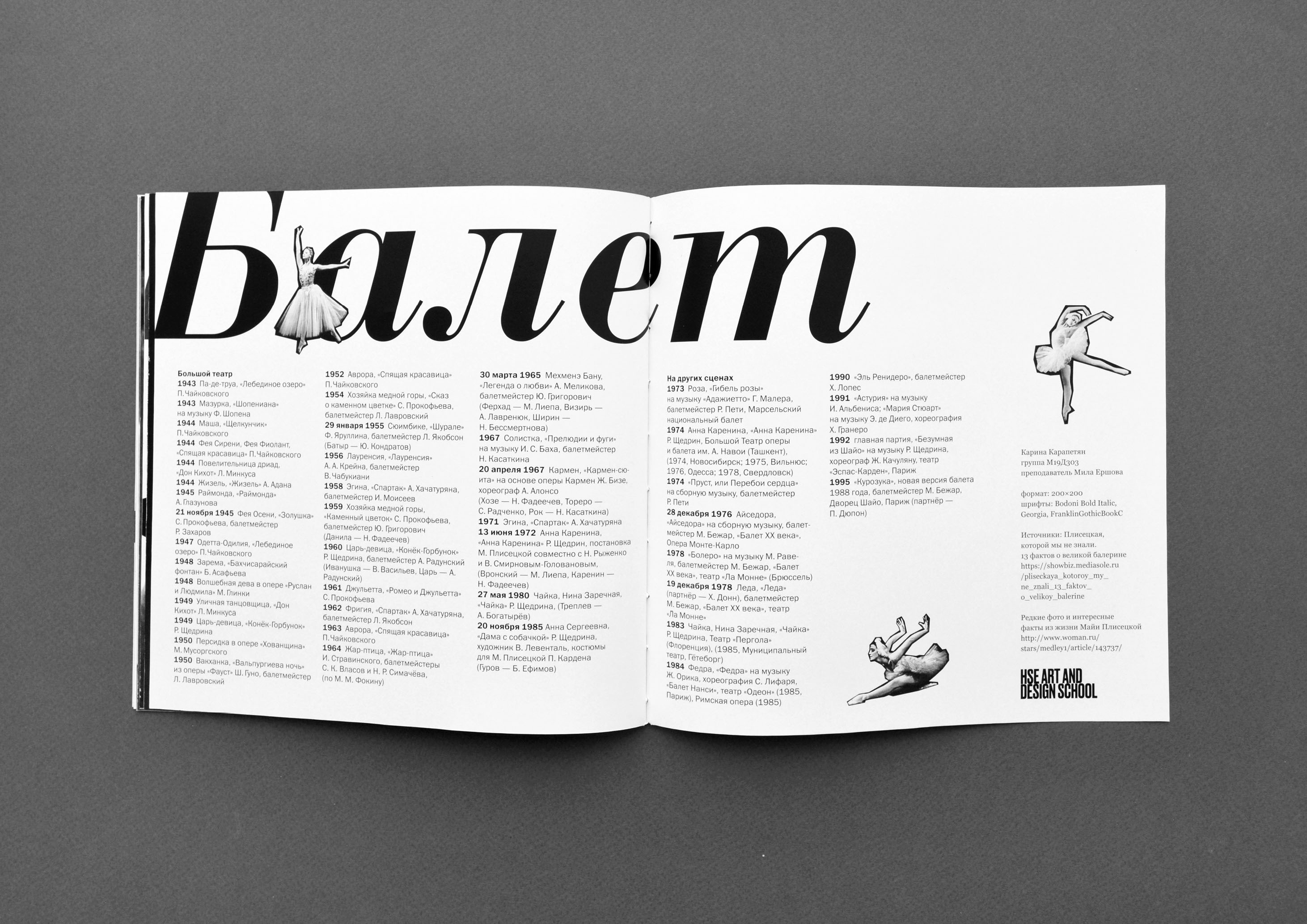 Майя Плисецкая. Графический лист и зин — Изображение №12 — Графика на Dprofile