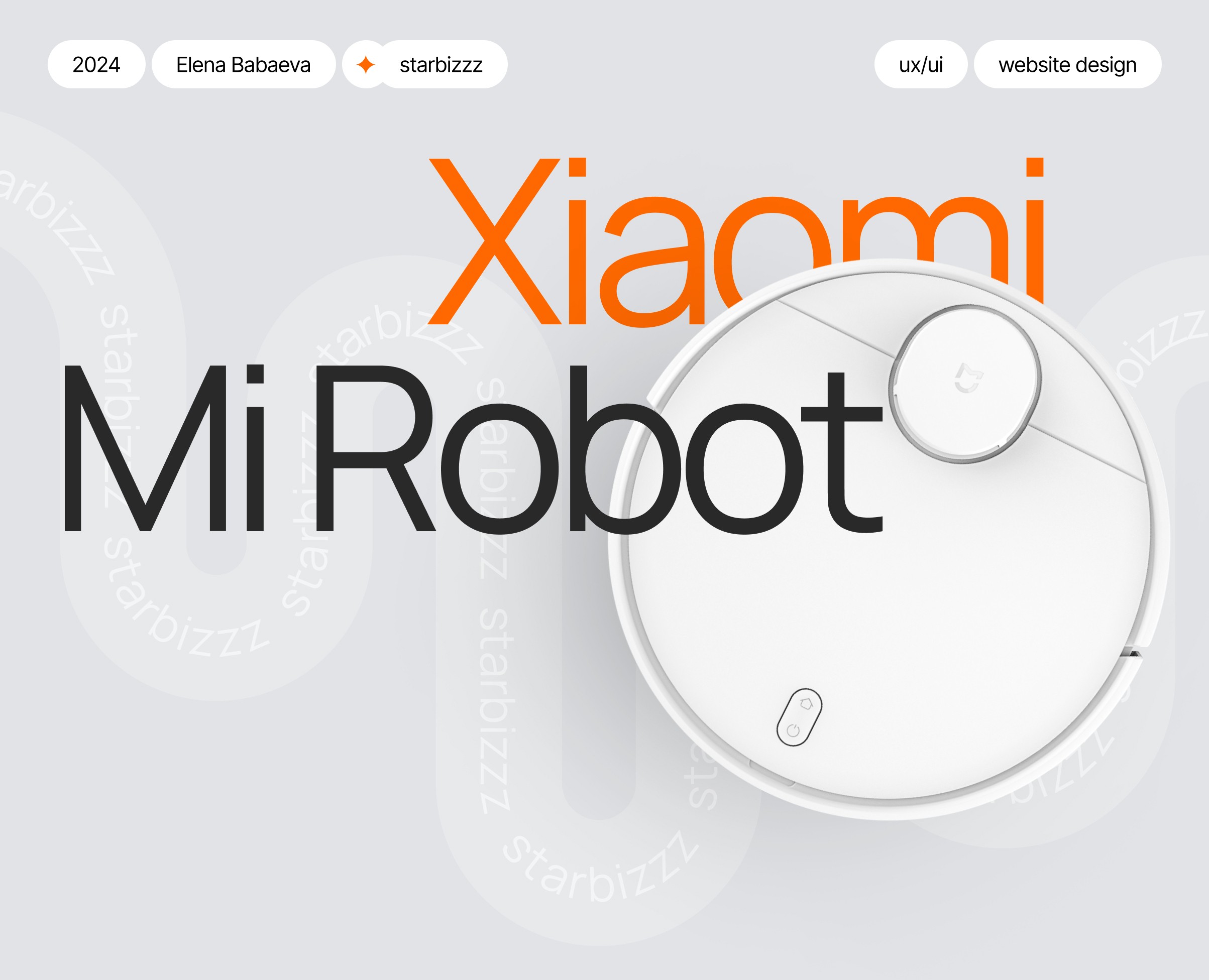Xiaomi Mi Robot | Promo site, design-concept — Интерфейсы на Dprofile