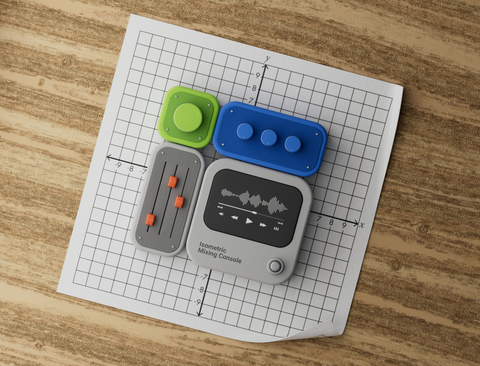 Isometric Mixing Console — Изображение №4 — 3D на Dprofile