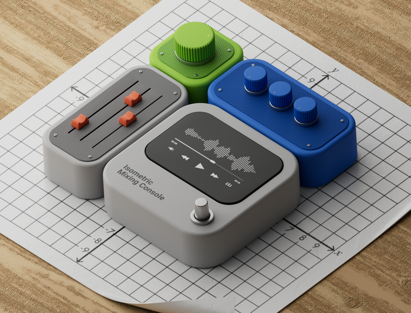 Isometric Mixing Console — Изображение №1 — 3D на Dprofile