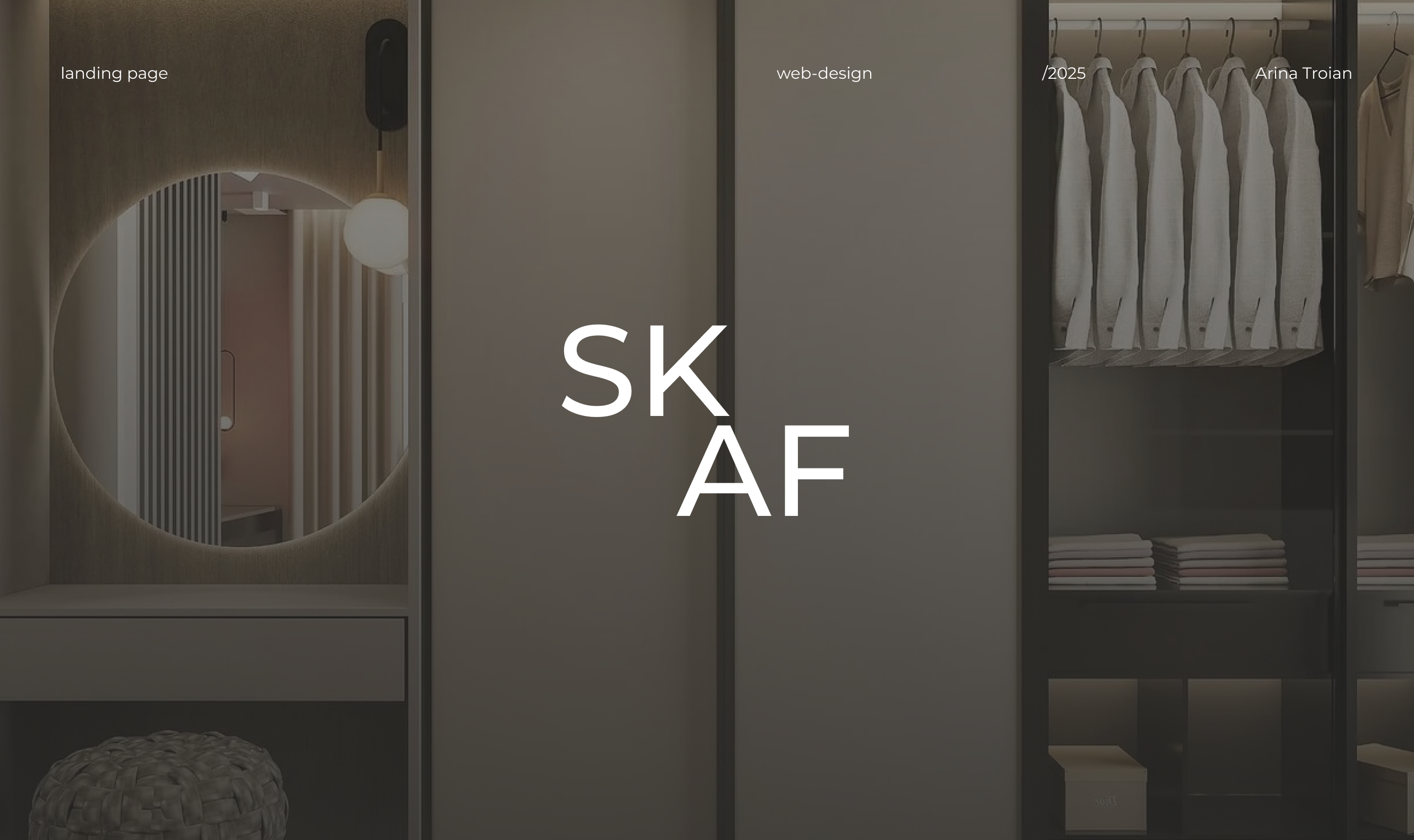 Лендинг для мебельной компании «SKAF» (шкафы на заказ) — Изображение №1 — Интерфейсы на Dprofile