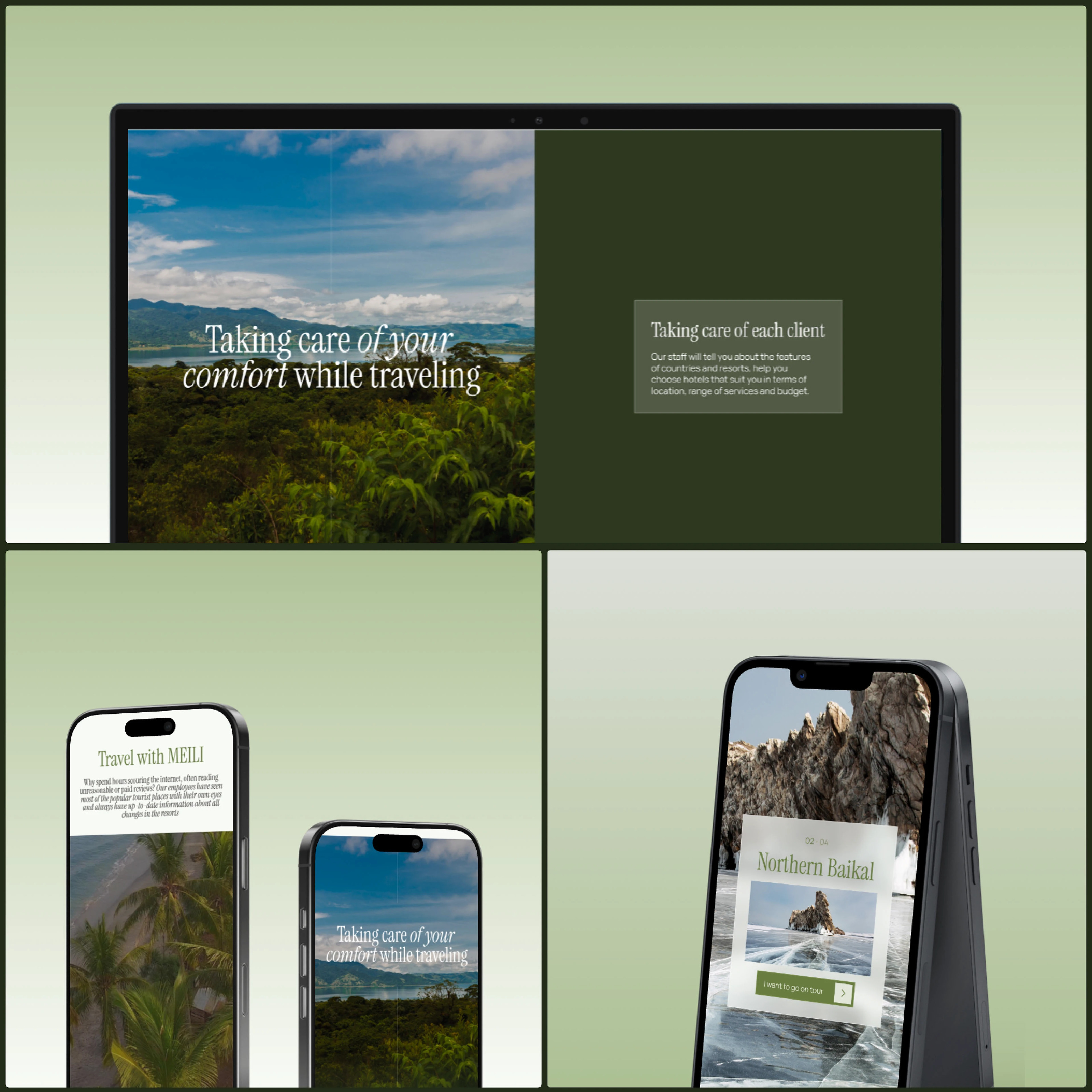 Meili. Web Design For Renewable travel company. UX/UI — Изображение №8 — Интерфейсы на Dprofile