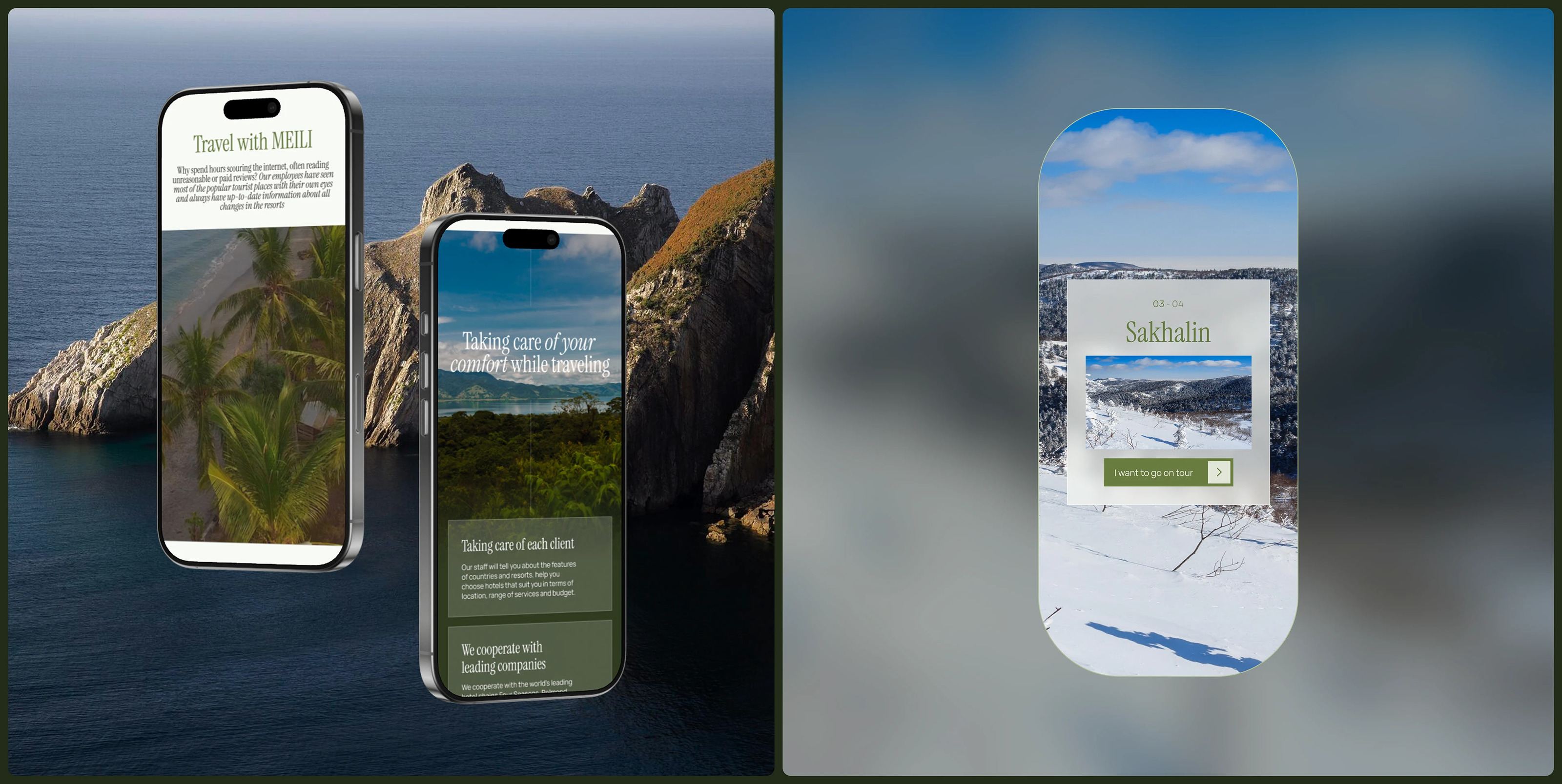 Meili. Web Design For Renewable travel company. UX/UI — Изображение №5 — Интерфейсы на Dprofile