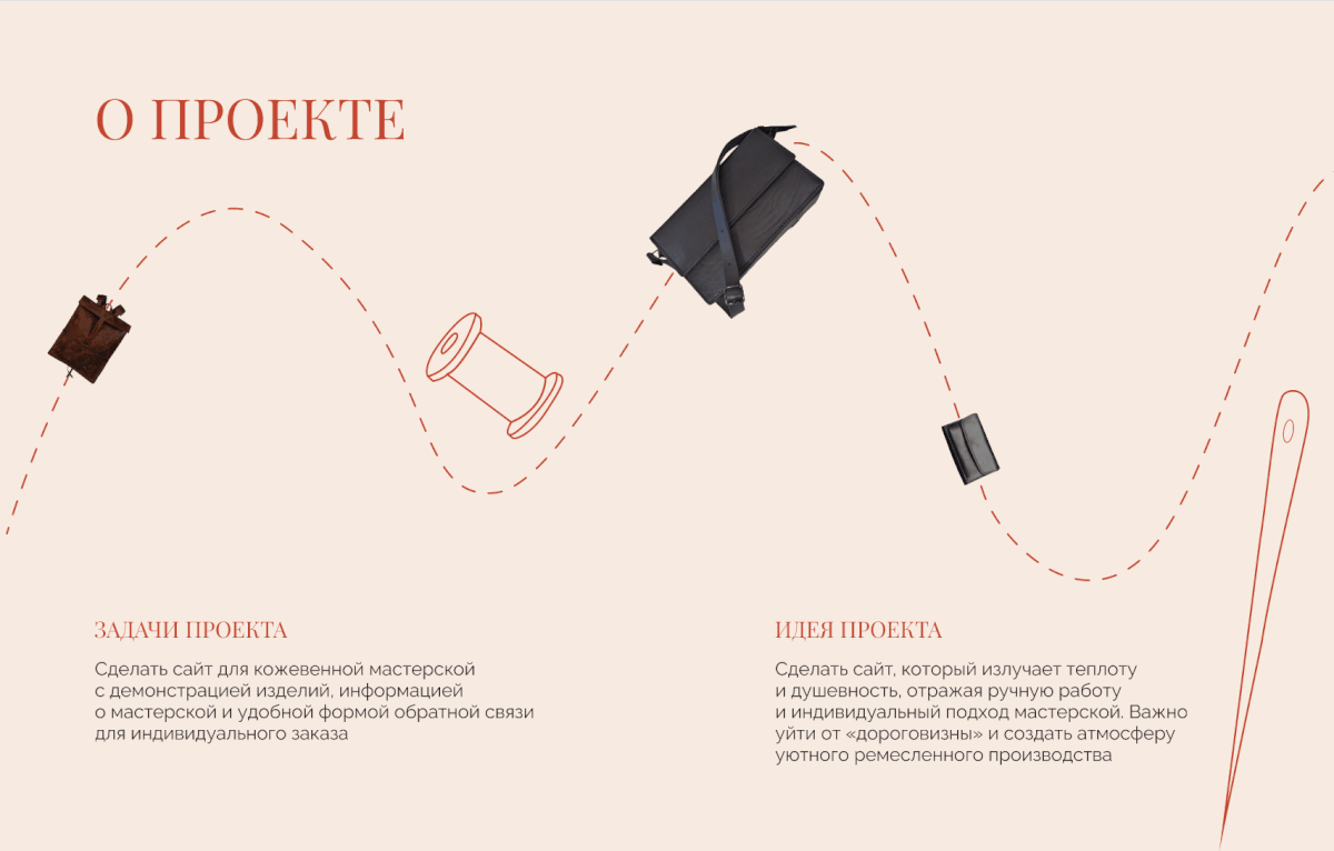 Сайт для кожевенной мастерской — Изображение №2 — Интерфейсы на Dprofile