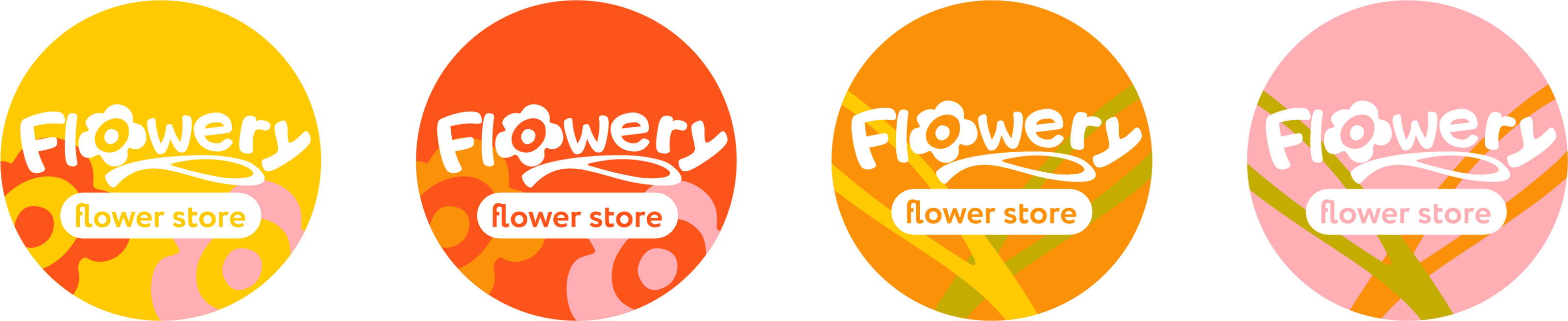 Flowery - логотип и фирменный стиль для магазина флористики — Изображение №2 — Брендинг на Dprofile