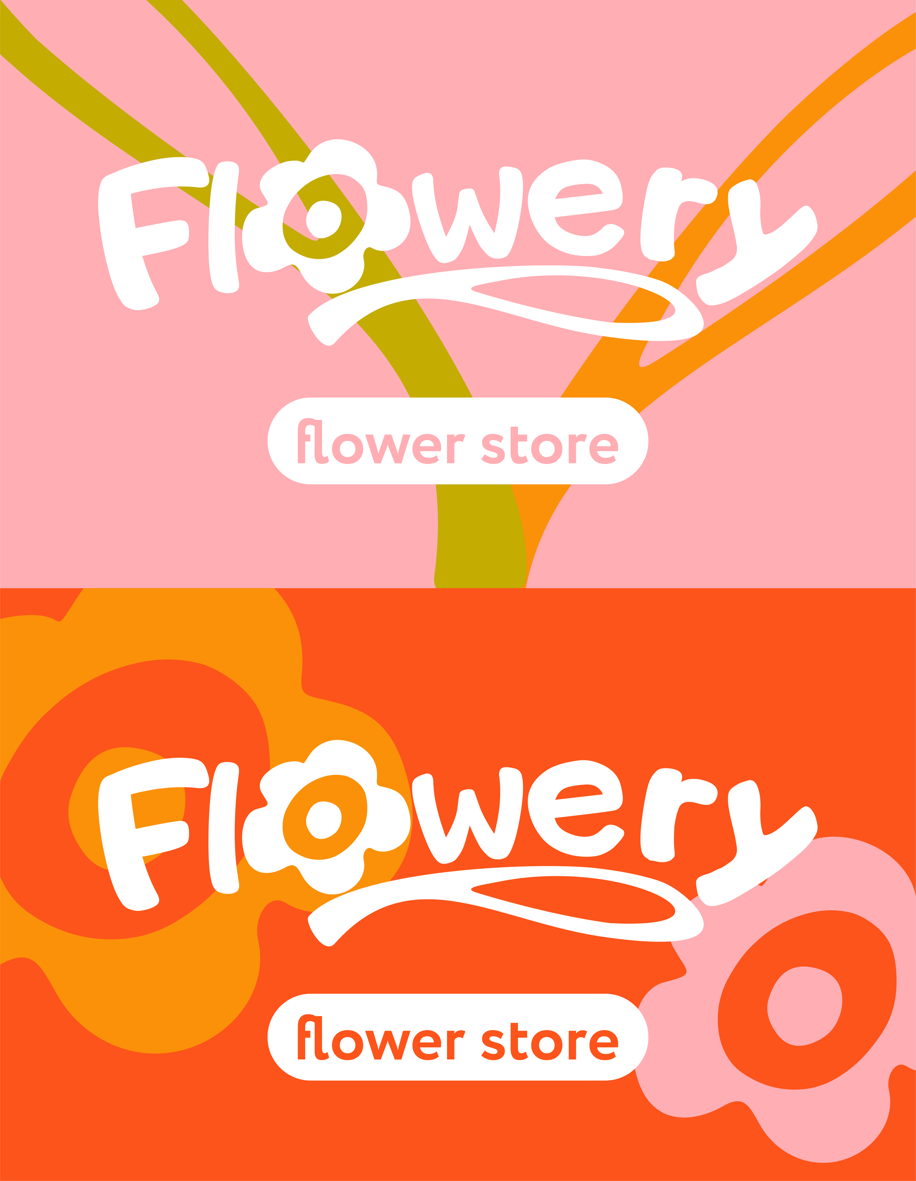 Flowery - логотип и фирменный стиль для магазина флористики — Изображение №9 — Брендинг на Dprofile
