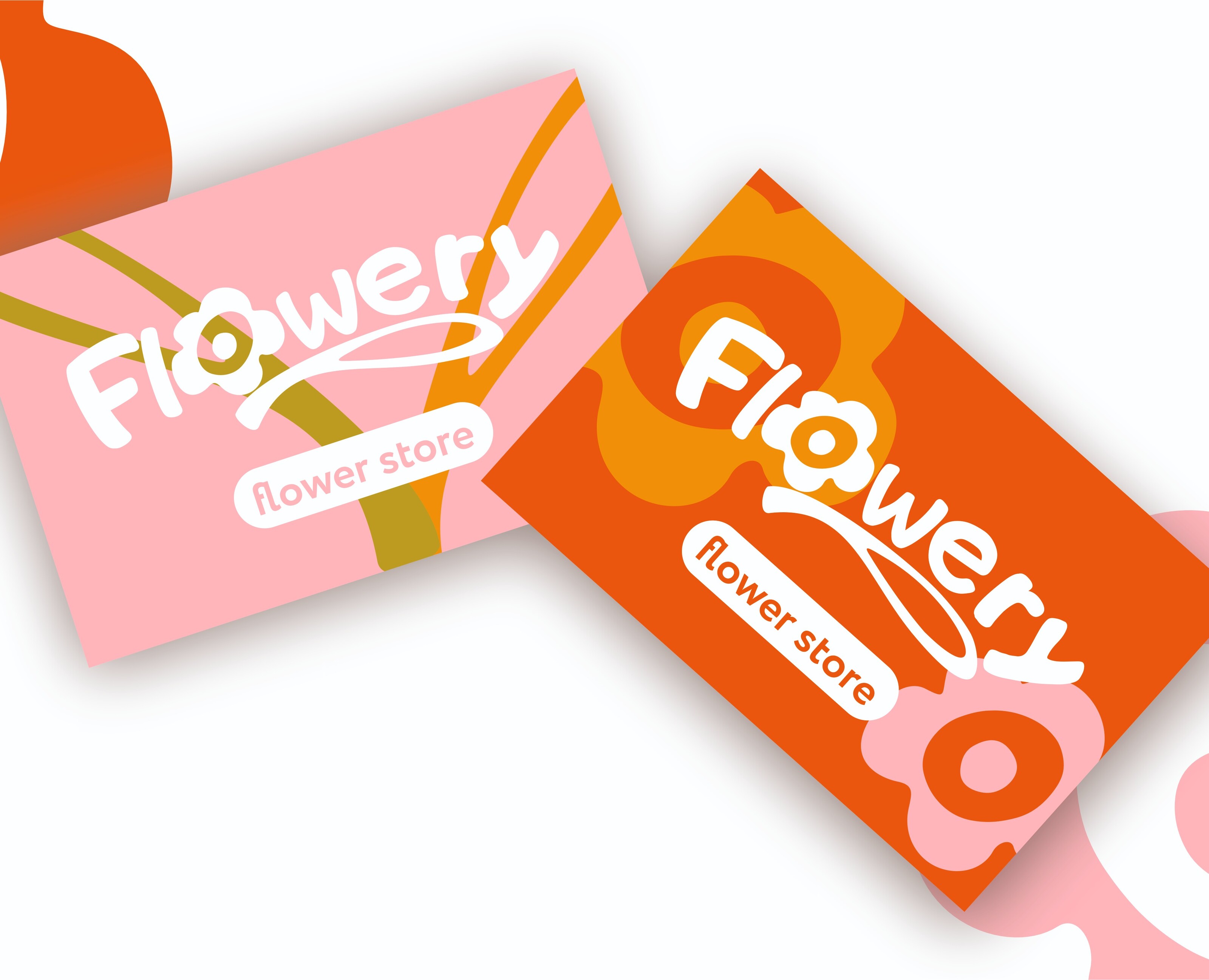 Flowery - логотип и фирменный стиль для магазина флористики — Брендинг на Dprofile