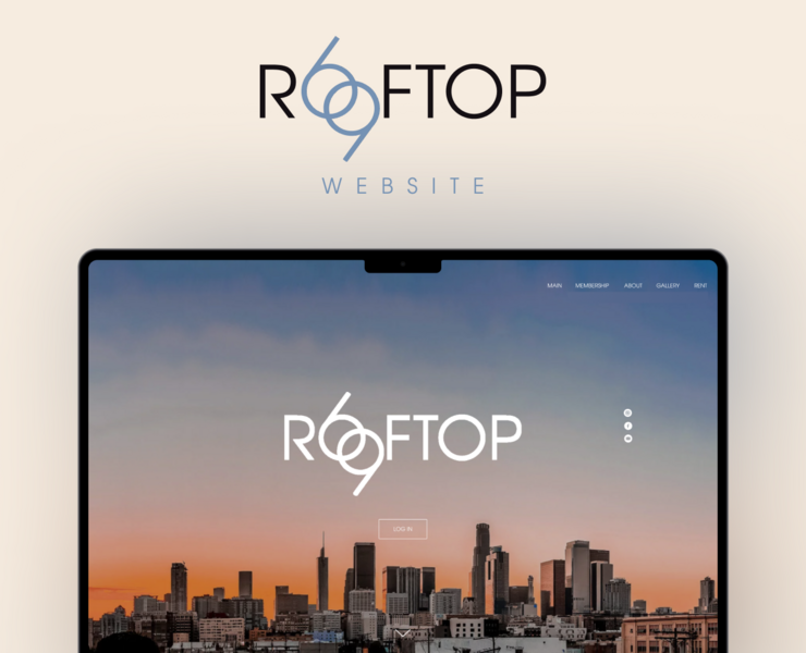 Rooftop 69 bar website, LA — Интерфейсы, Графика на Dprofile