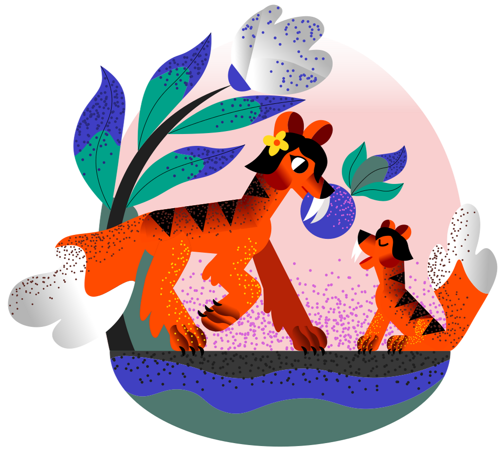 Fauna Style Illustrations for ICONS8 — Изображение №2 — Иллюстрация, Графика на Dprofile