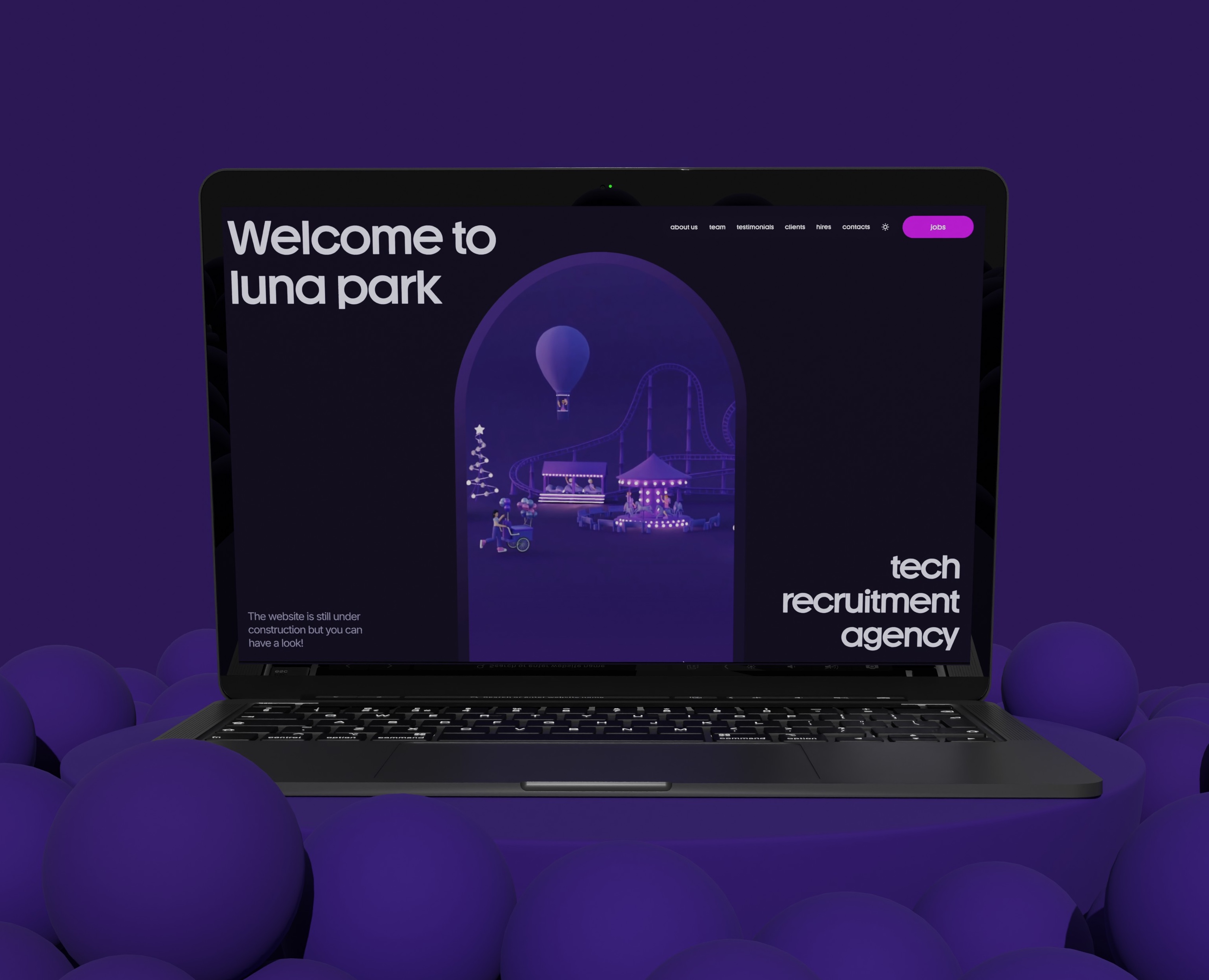 Luna Park: Сайт с функционалом каталога вакансий — Интерфейсы, Иллюстрация на Dprofile