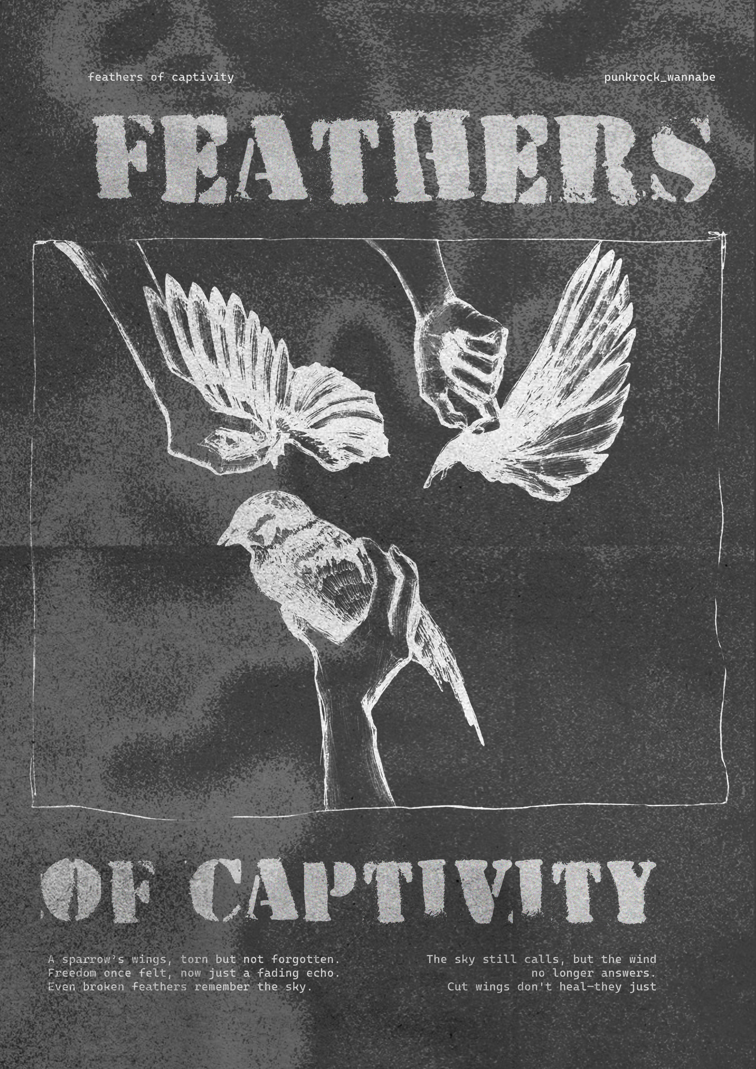 Авторская иллюстрация Feathers of captivity — Изображение №1 — Иллюстрация, Графика на Dprofile