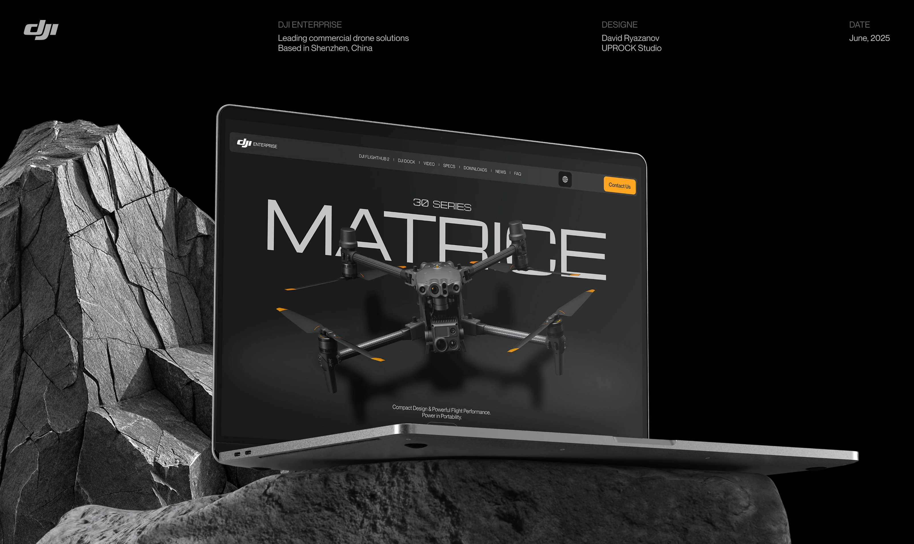 Landing page Dji Matrice 30 — Изображение №1 — Интерфейсы, Брендинг на Dprofile