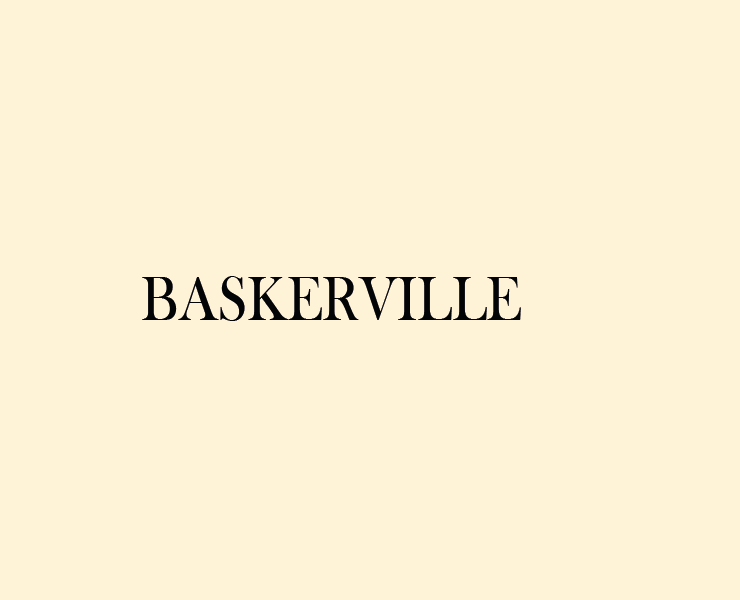 Baskerville Шрифт — Графика на Dprofile