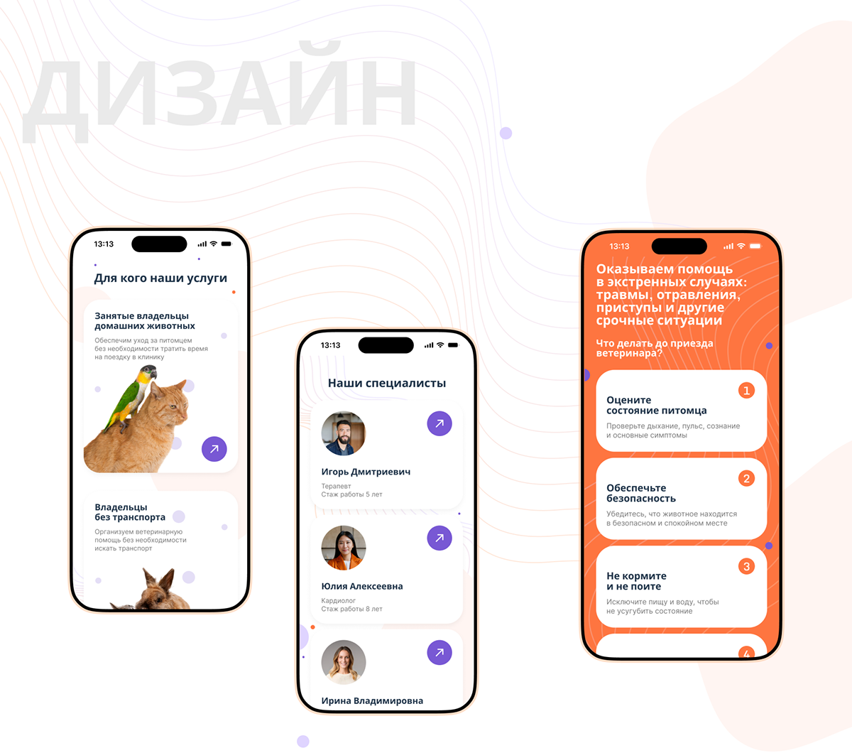Landing | UX | UI| Ветеринар на дом — Изображение №4 — Интерфейсы на Dprofile