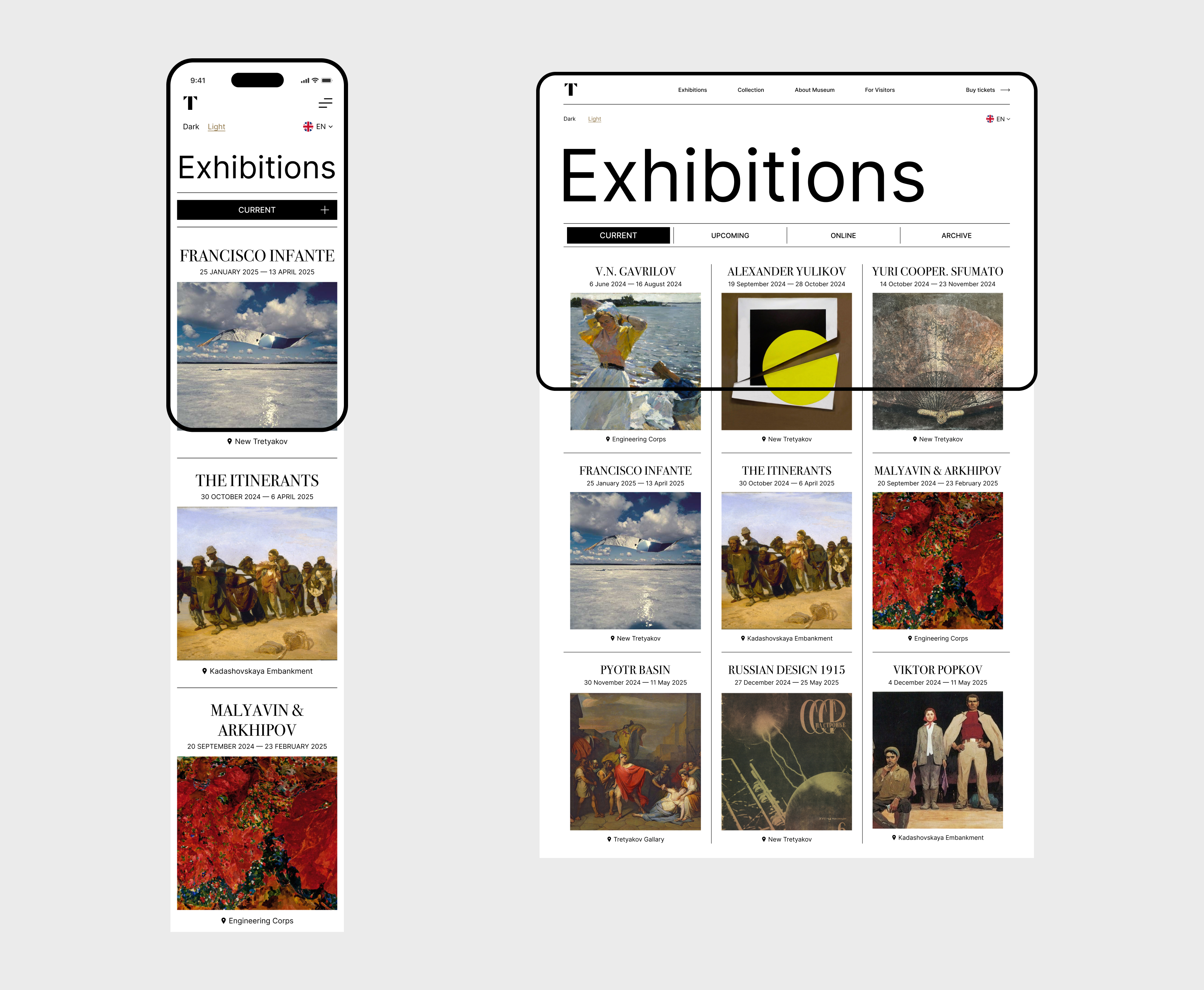 Tretyakov Gallery Website UI Concept — Изображение №9 — Интерфейсы на Dprofile