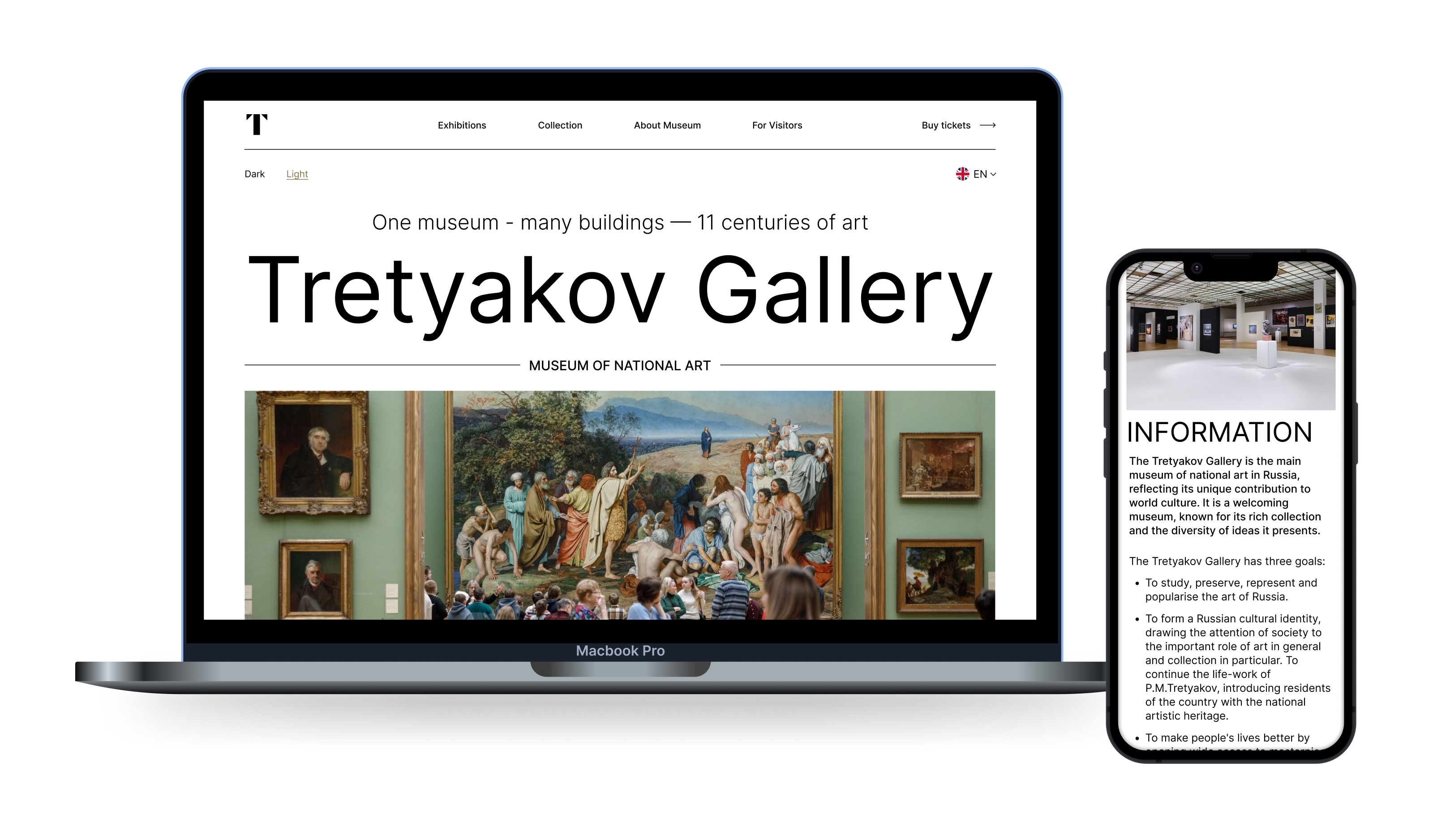 Tretyakov Gallery Website UI Concept — Изображение №3 — Интерфейсы на Dprofile