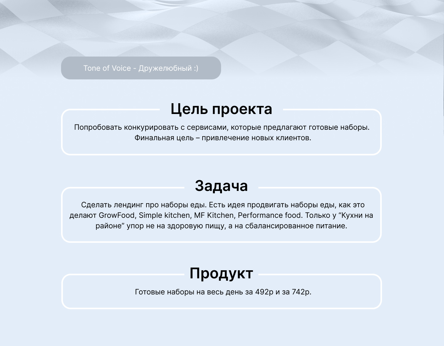 Лендинг для Кухни на районе — Изображение №2 — Интерфейсы на Dprofile