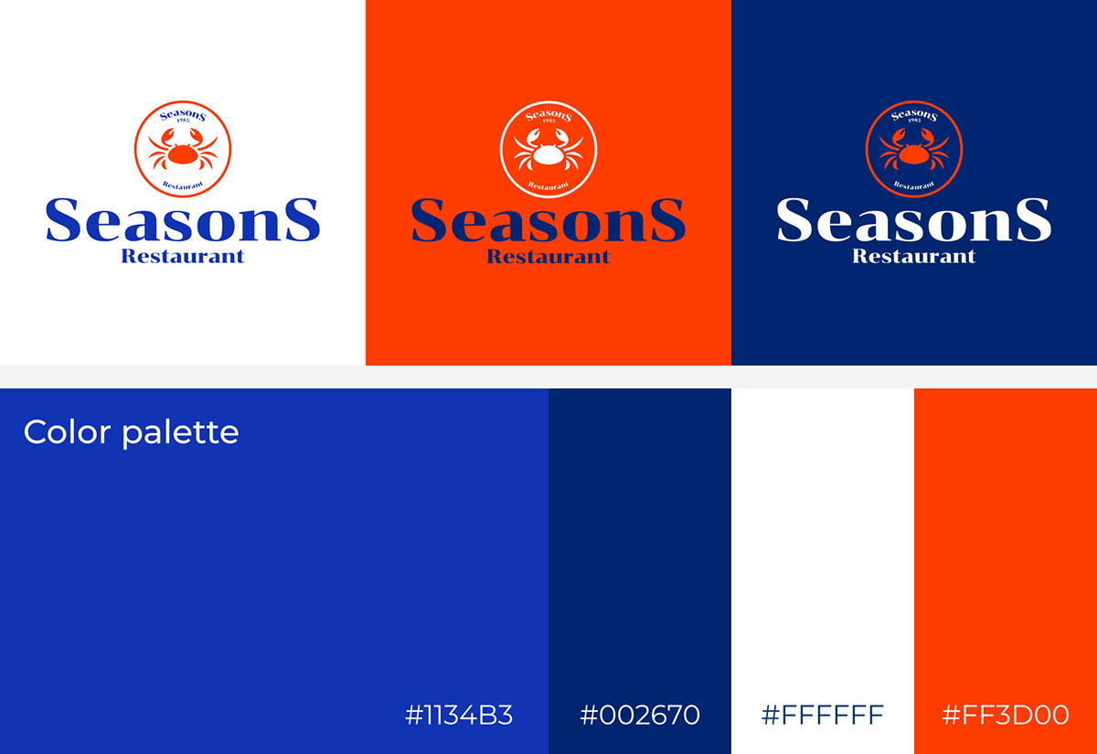 SEASONS | Ресторан морепродуктов — Изображение №2 — Брендинг на Dprofile