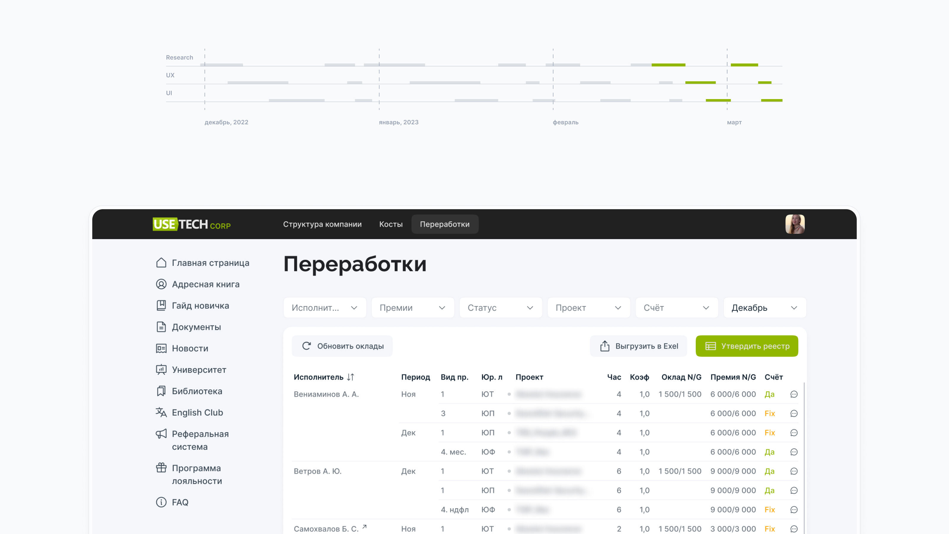 UX/UI-кейс. Система согласований переработок. — Изображение №26 — Интерфейсы на Dprofile