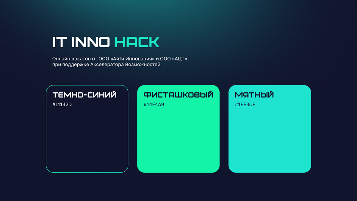 ItInnoHack | Айдентика онлайн-хакатона — Изображение №2 — Брендинг, Графика на Dprofile
