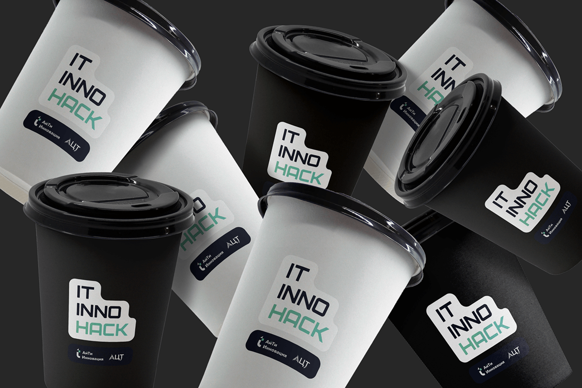 ItInnoHack | Айдентика онлайн-хакатона — Изображение №8 — Брендинг, Графика на Dprofile