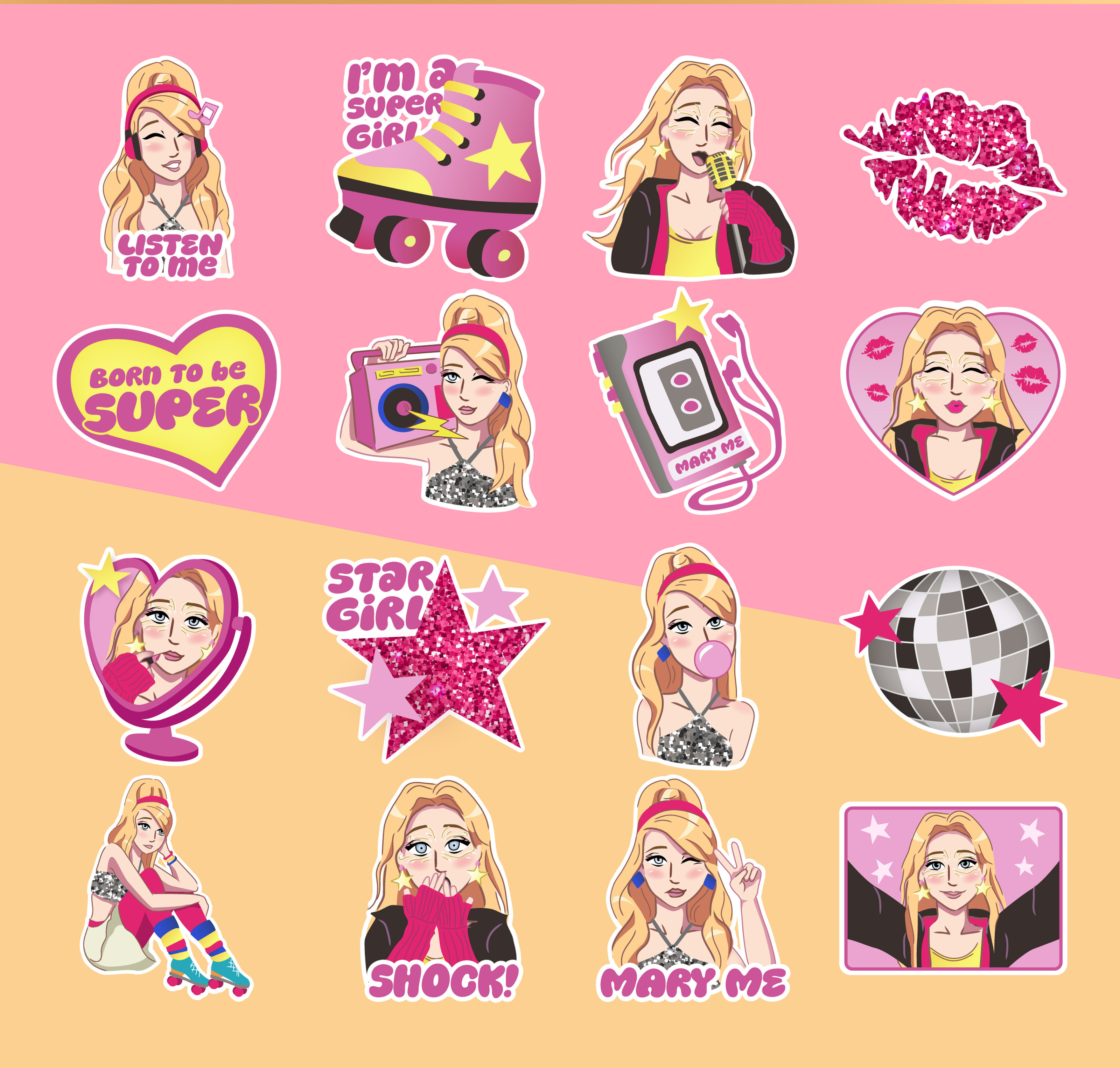 Авторский стикерпак для Telegram — Изображение №5 — Иллюстрация на Dprofile