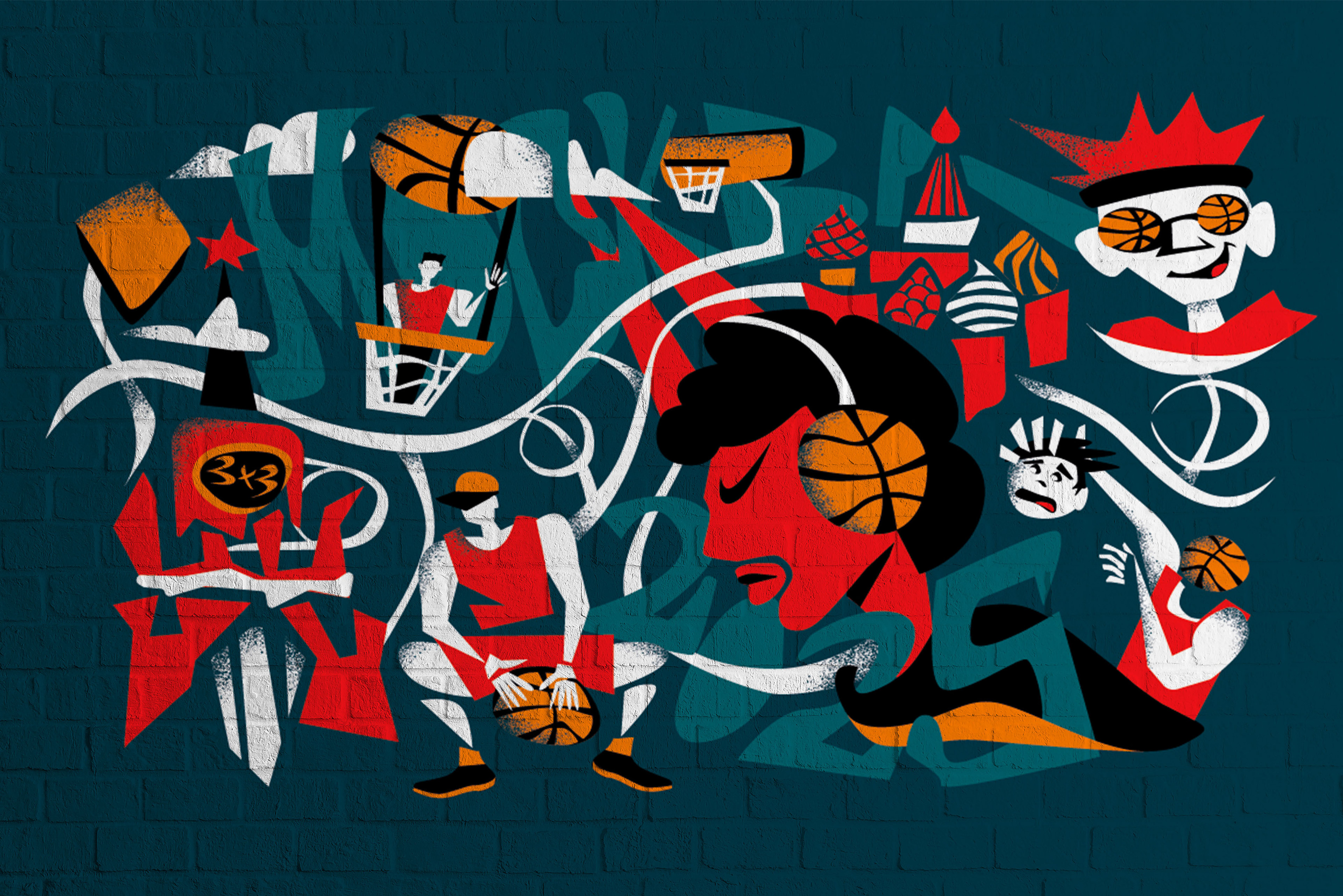 Illustration for the "Red Square Cup" festival — Изображение №1 — Иллюстрация на Dprofile