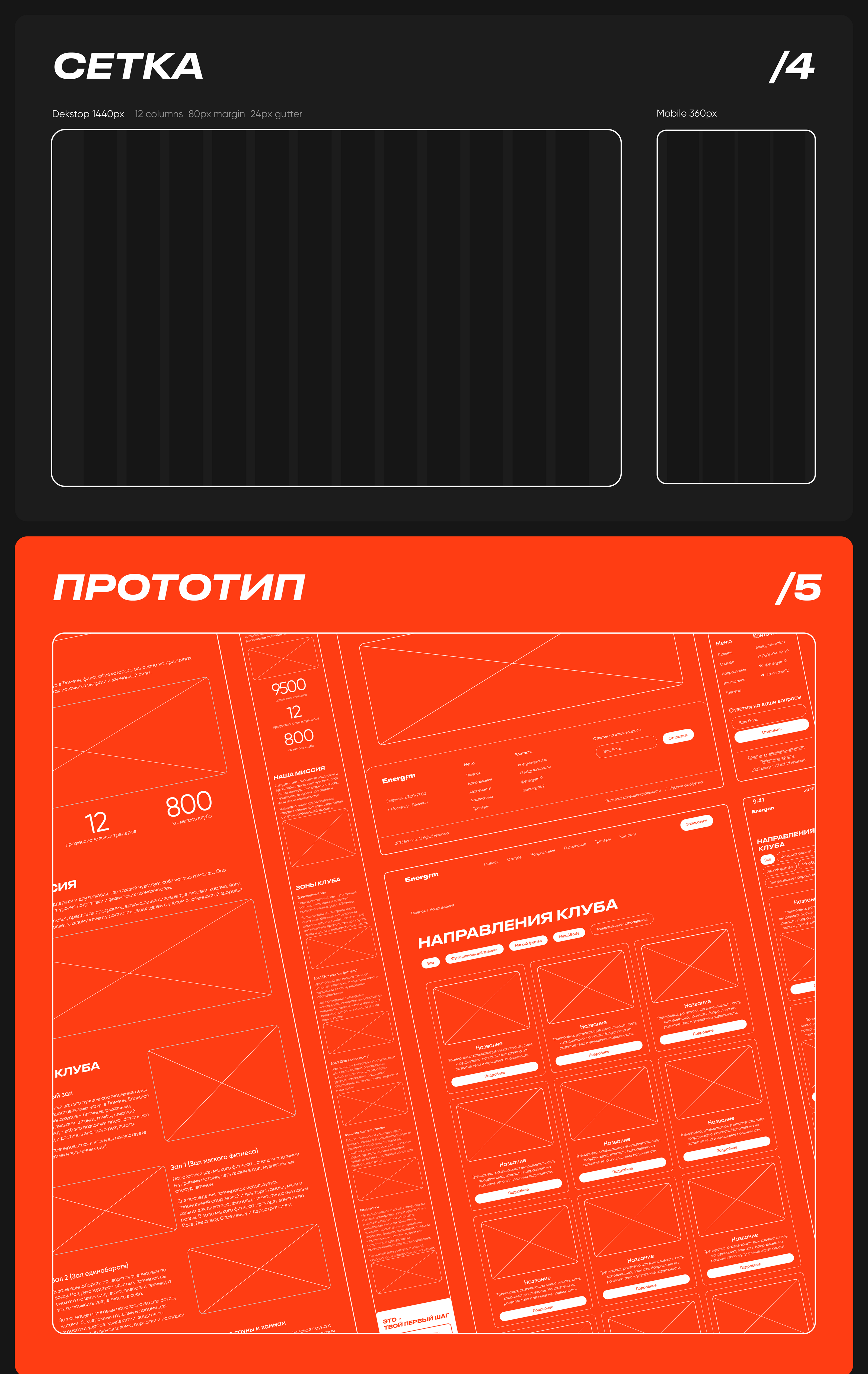 Дизайн веб-сайта для фитнес-клуба /fitness club Energym — Изображение №5 — Интерфейсы, Брендинг на Dprofile