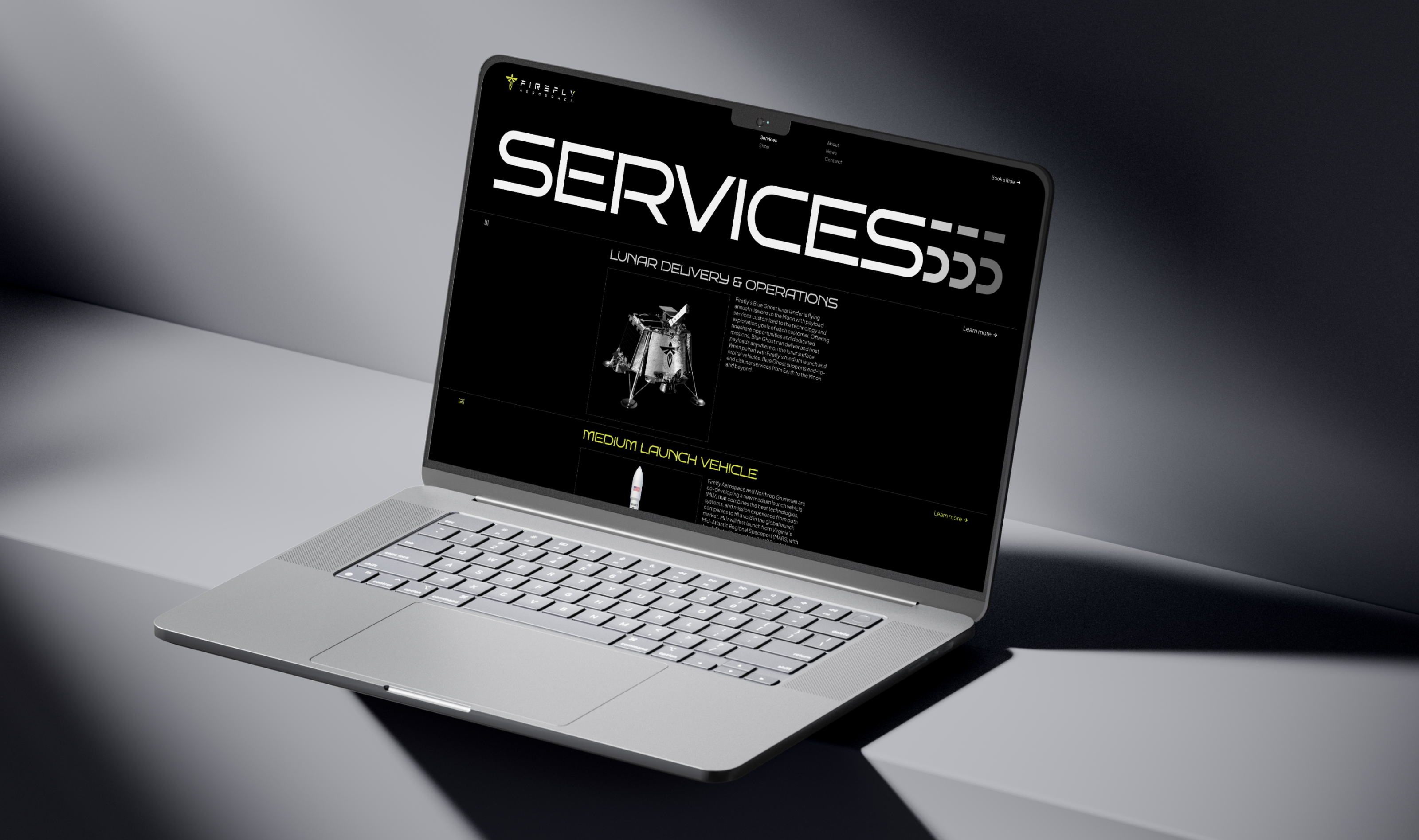 Firefly Aerospace | Corporate Website — Изображение №6 — Интерфейсы на Dprofile