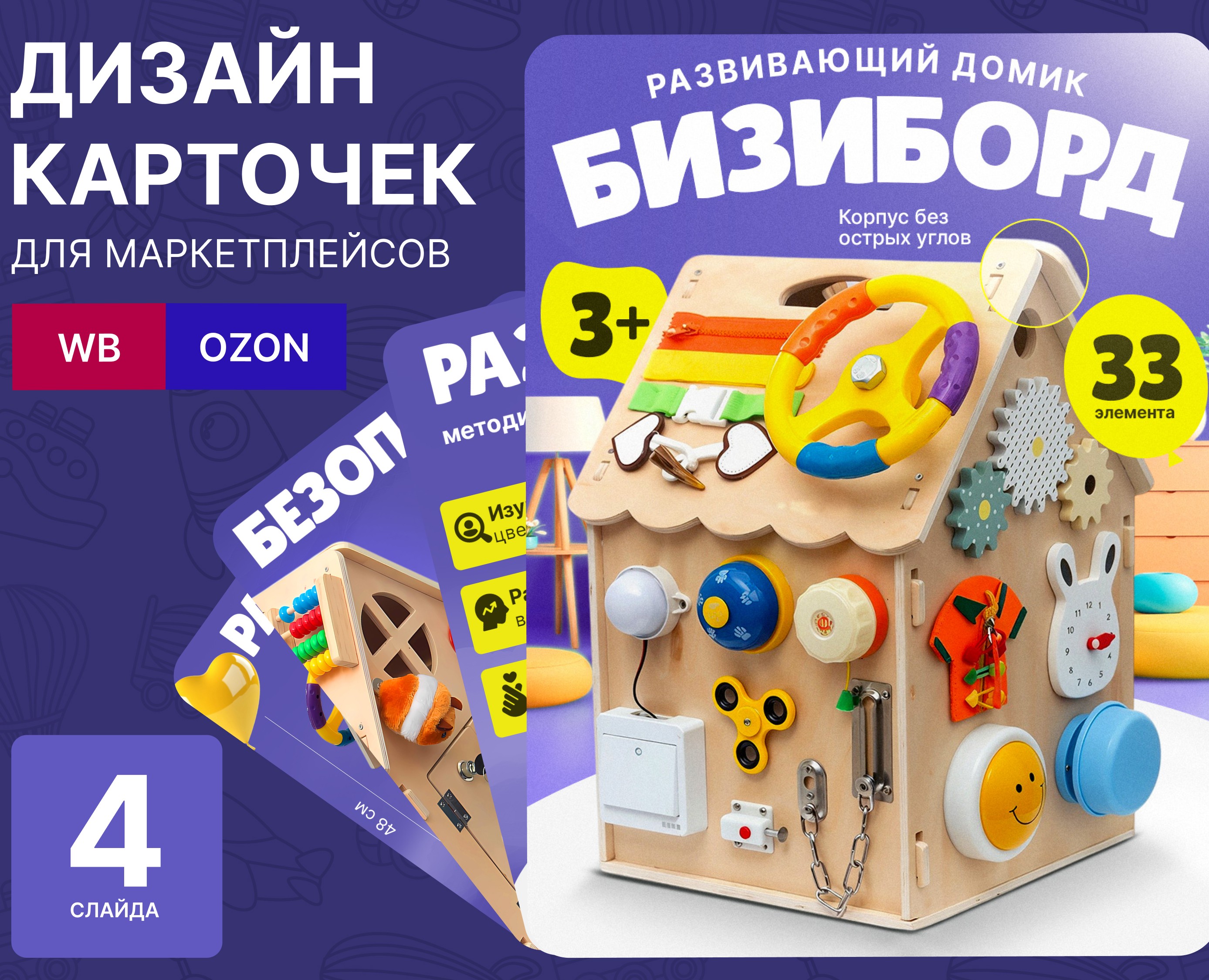 Дизайн карточки для Wildberries и Ozon| Инфографика — Графика на Dprofile