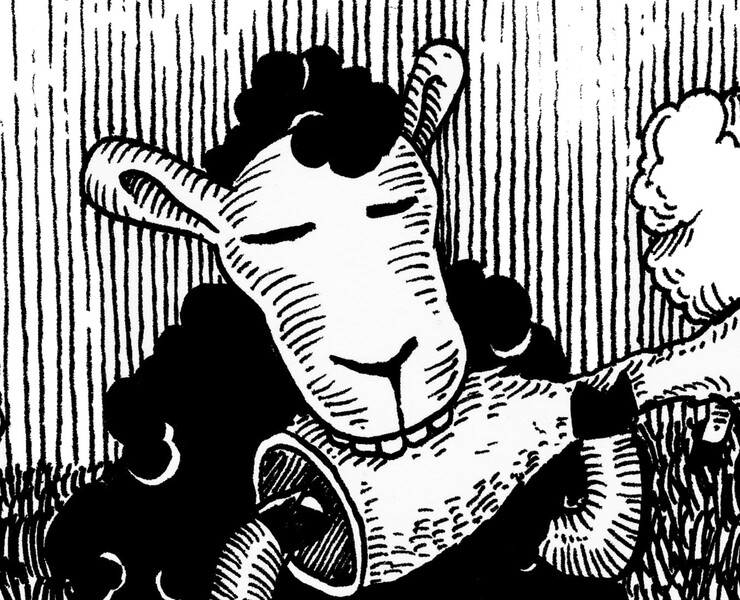 Черная овца — Иллюстрация, Графика на Dprofile