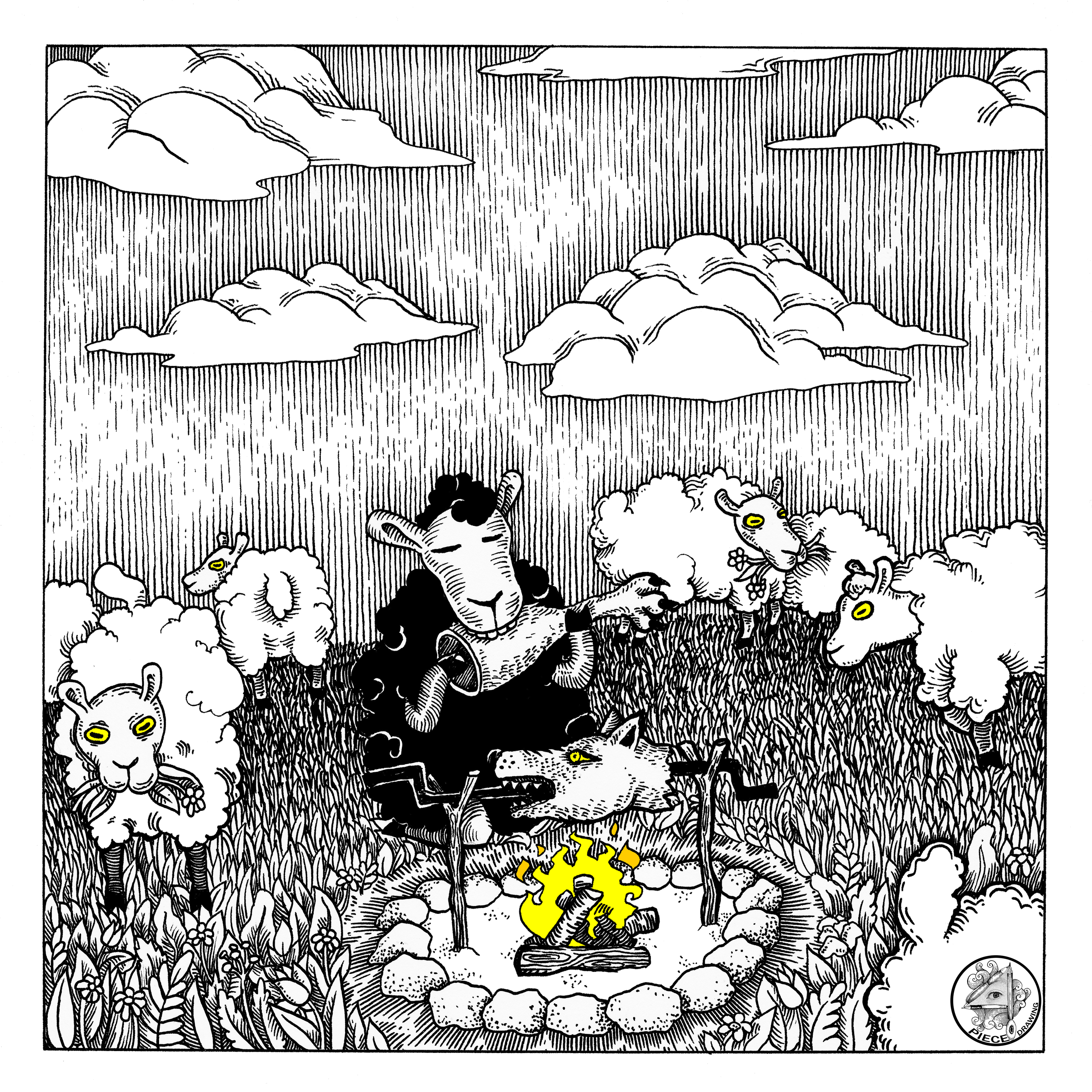 Черная овца — Изображение №1 — Иллюстрация, Графика на Dprofile