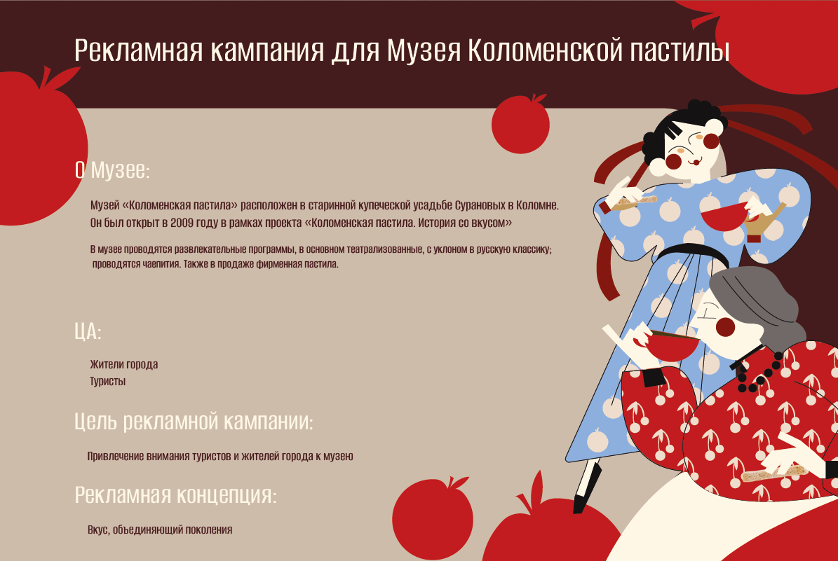 РК для Музея Коломенской пастилы — Изображение №1 — Брендинг, Маркетинг на Dprofile