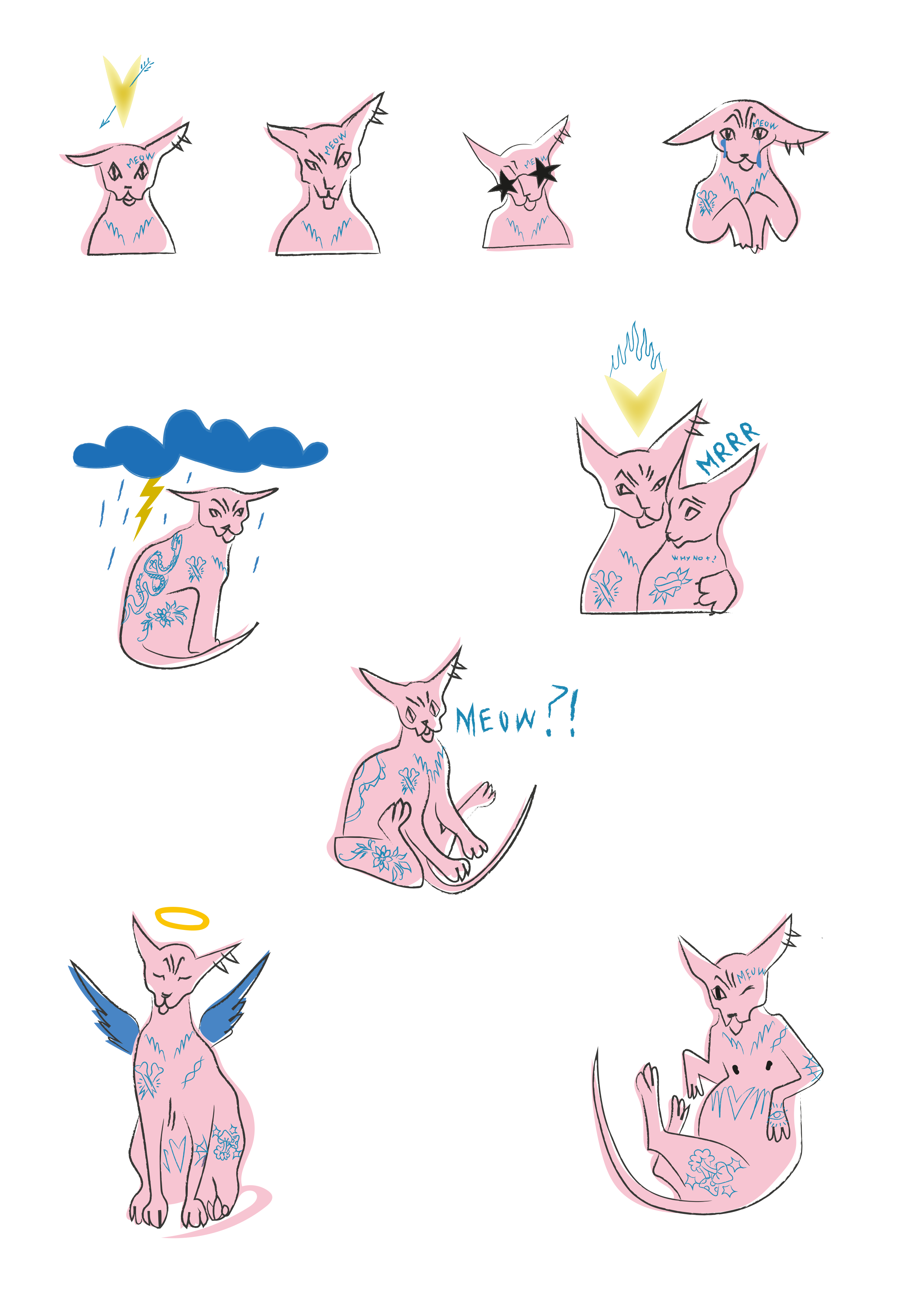 Векторные стикеры для телеграмма — Изображение №3 — Иллюстрация на Dprofile