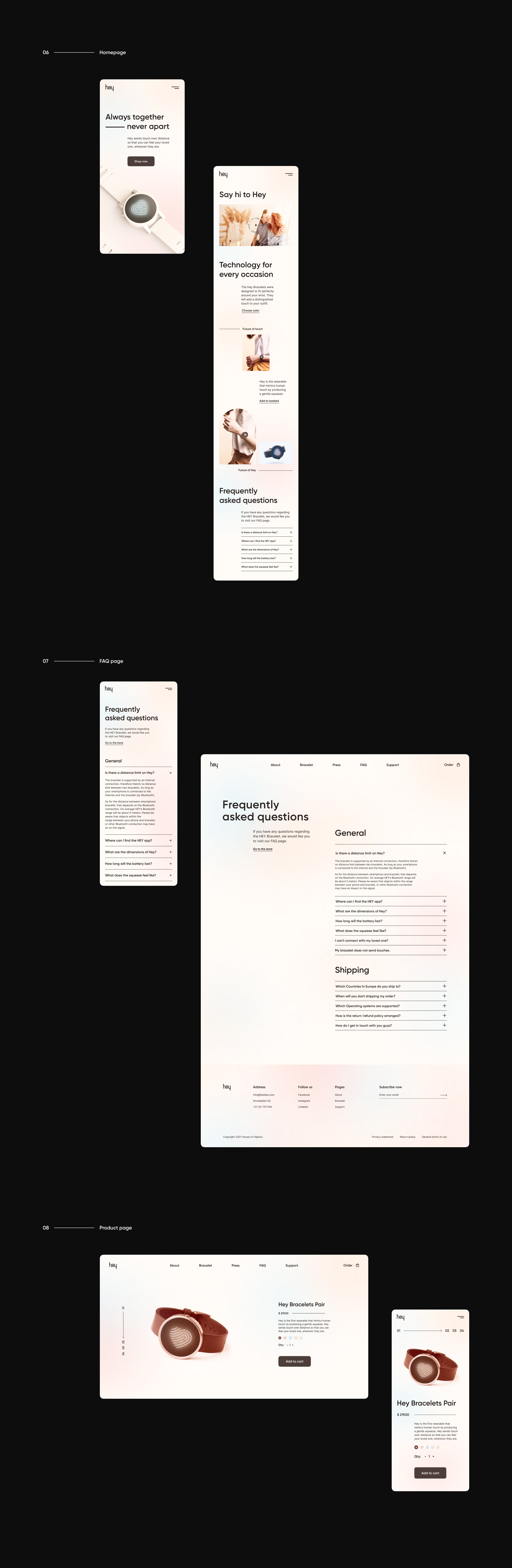 Hey - Website Design — Изображение №3 — Интерфейсы на Dprofile