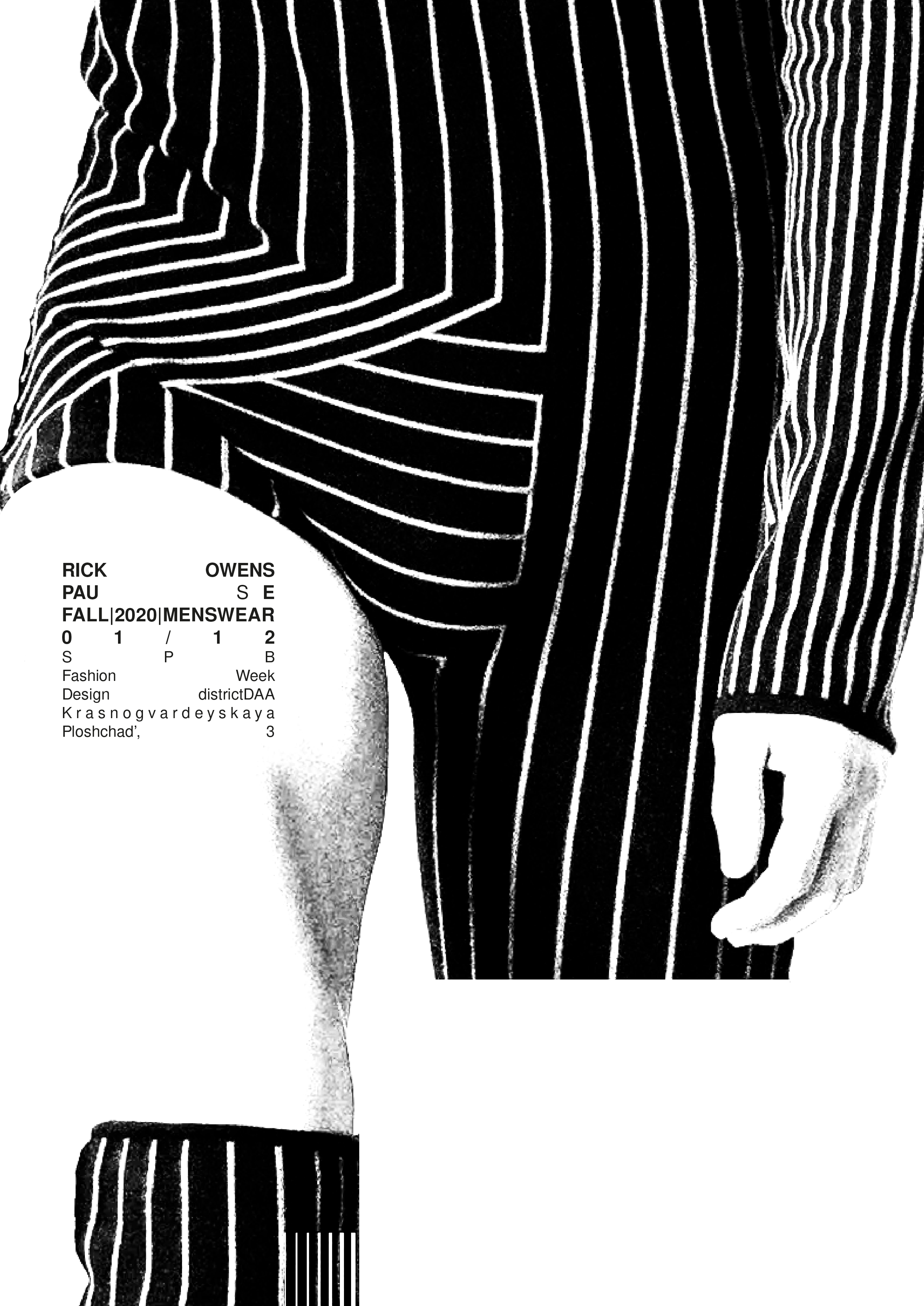 RICK OWENS PAU S E FALL|2020|MENSWEAR SPB Fashion Week — Изображение №1 — Брендинг, Графика на Dprofile